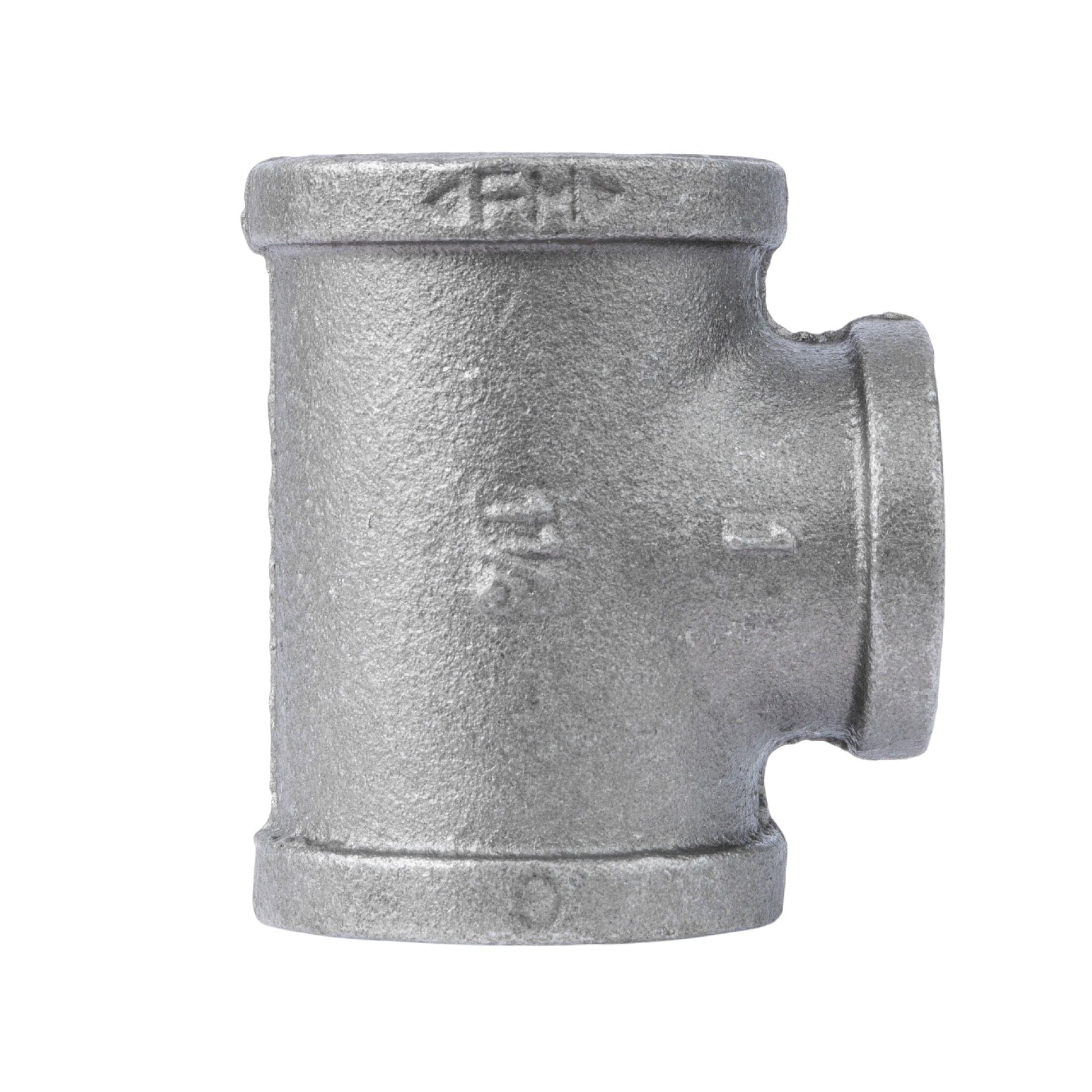 1 1/4 in. x 1 1/4 in. x 1 in. Black Reducing Tee