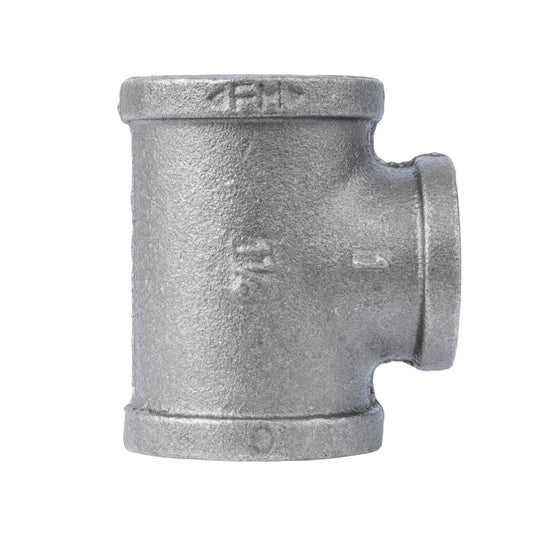 1 1/4 in. x 1 1/4 in. x 1 in. Black Reducing Tee