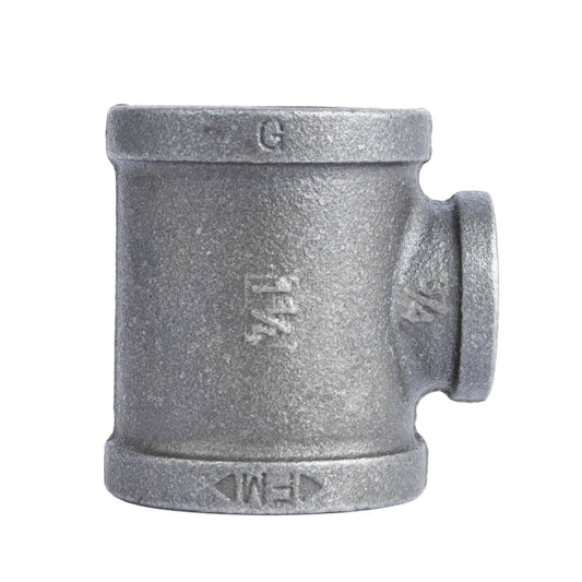 1 1/4 in. x 1 1/4 in. x 3/4 in. Black Reducing Tee