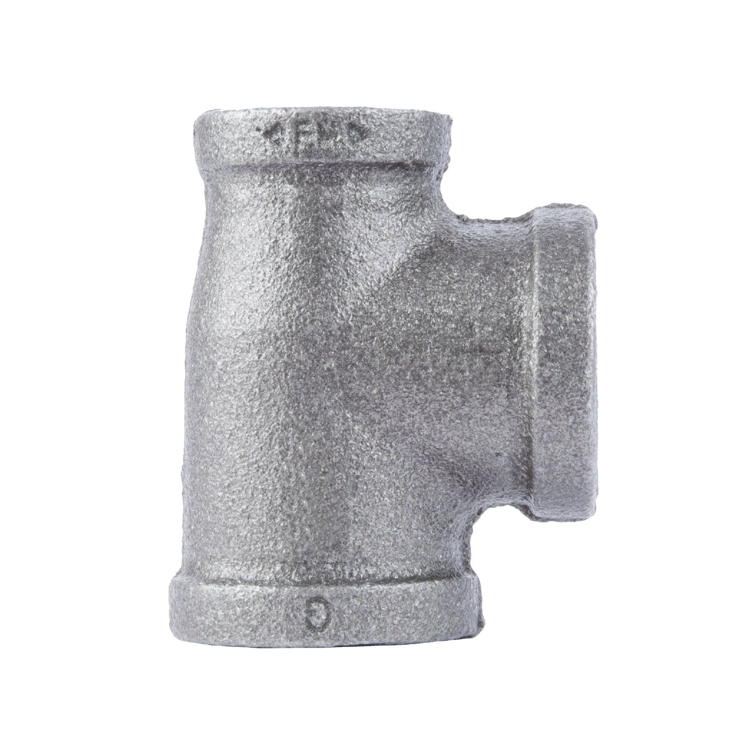 1 in. x 3/4 in. x 1 in. Black Reducing Tee