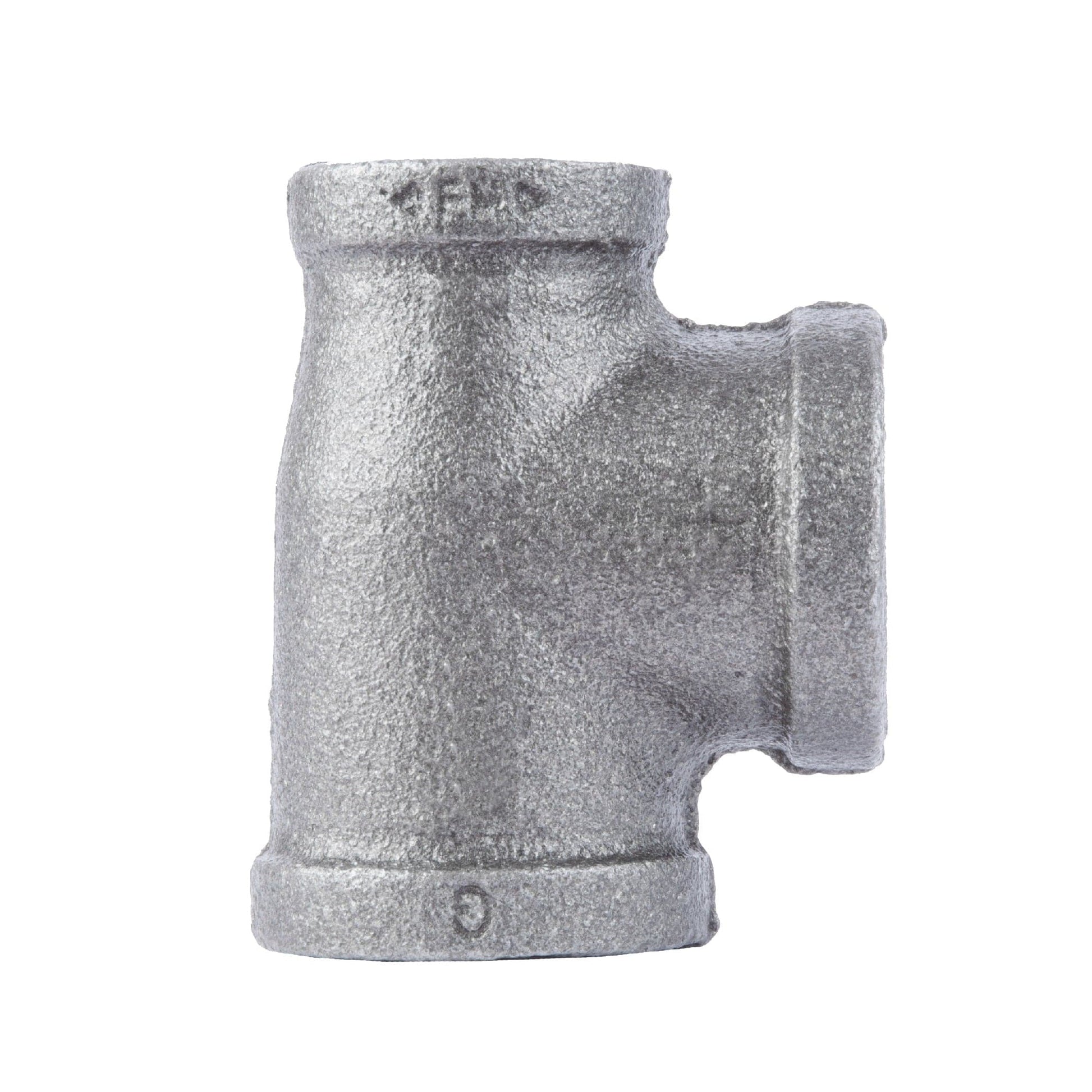 1 in. x 3/4 in. x 1 in. Black Reducing Tee