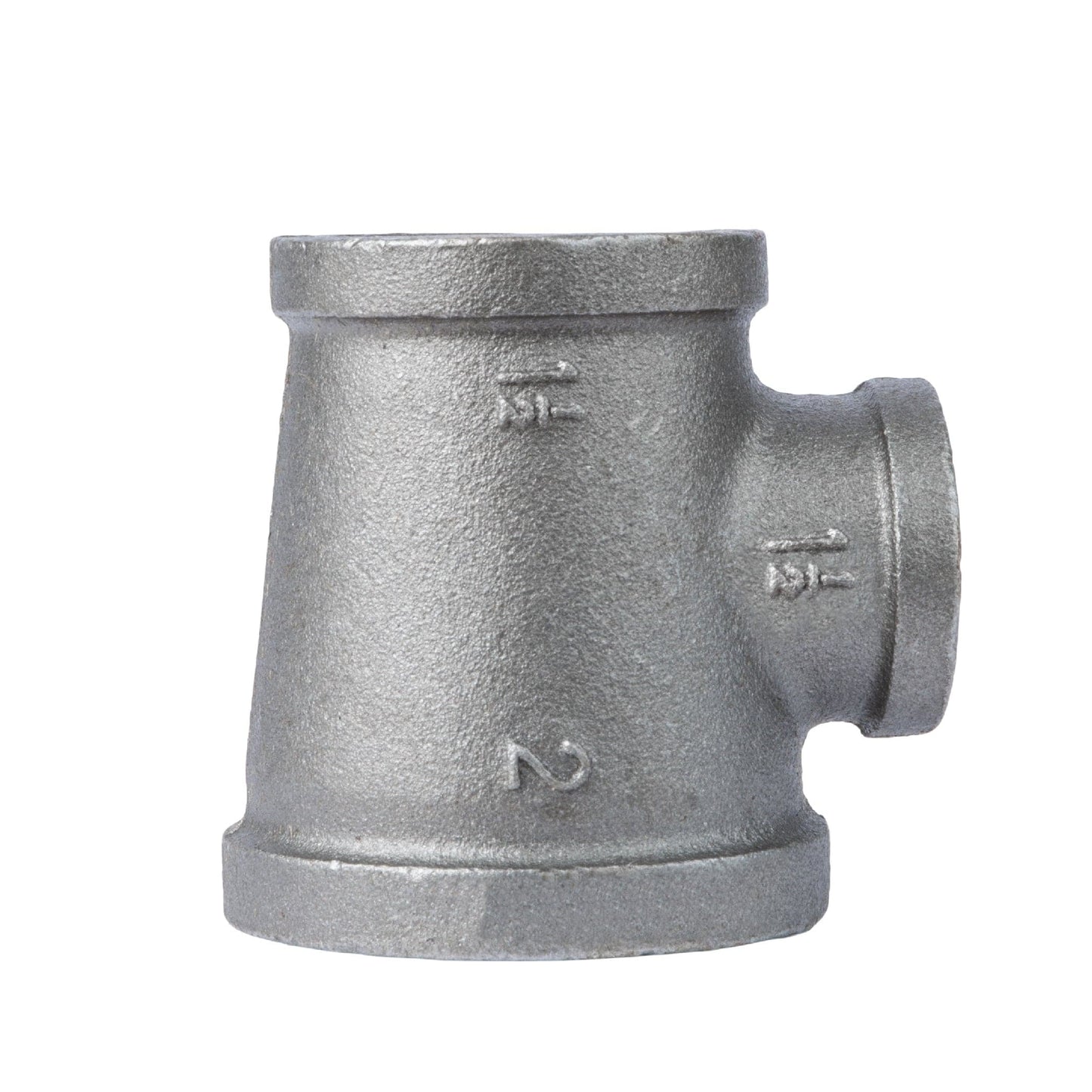 2 in. x 1 1/2 in. x 1 1/2 in. Black Reducing Tee