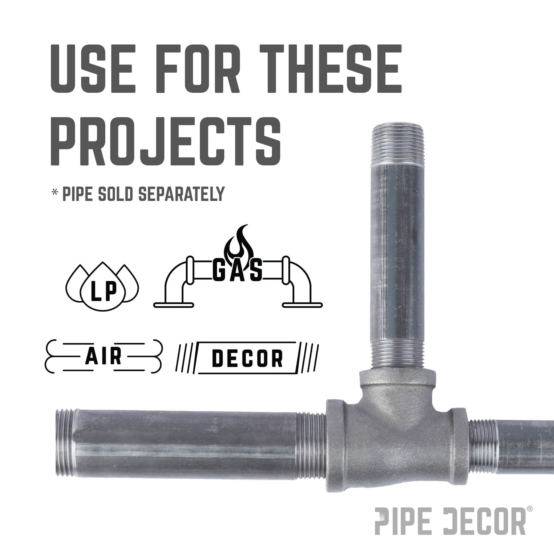 2 in. x 1 1/2 in. x 1 1/2 in. Black Reducing Tee