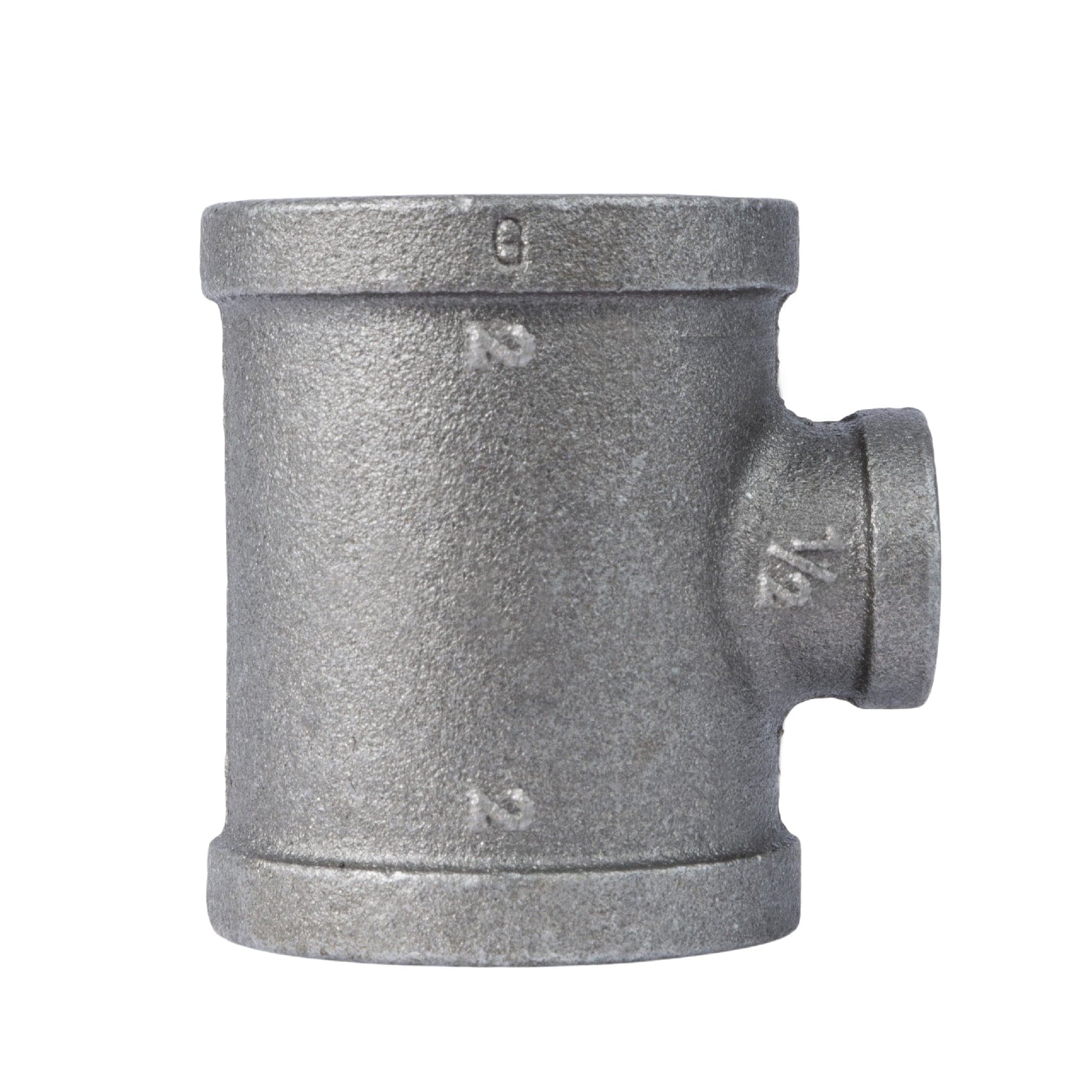 2 in. x 2 in. x 1 1/2 in. Black Reducing Tee