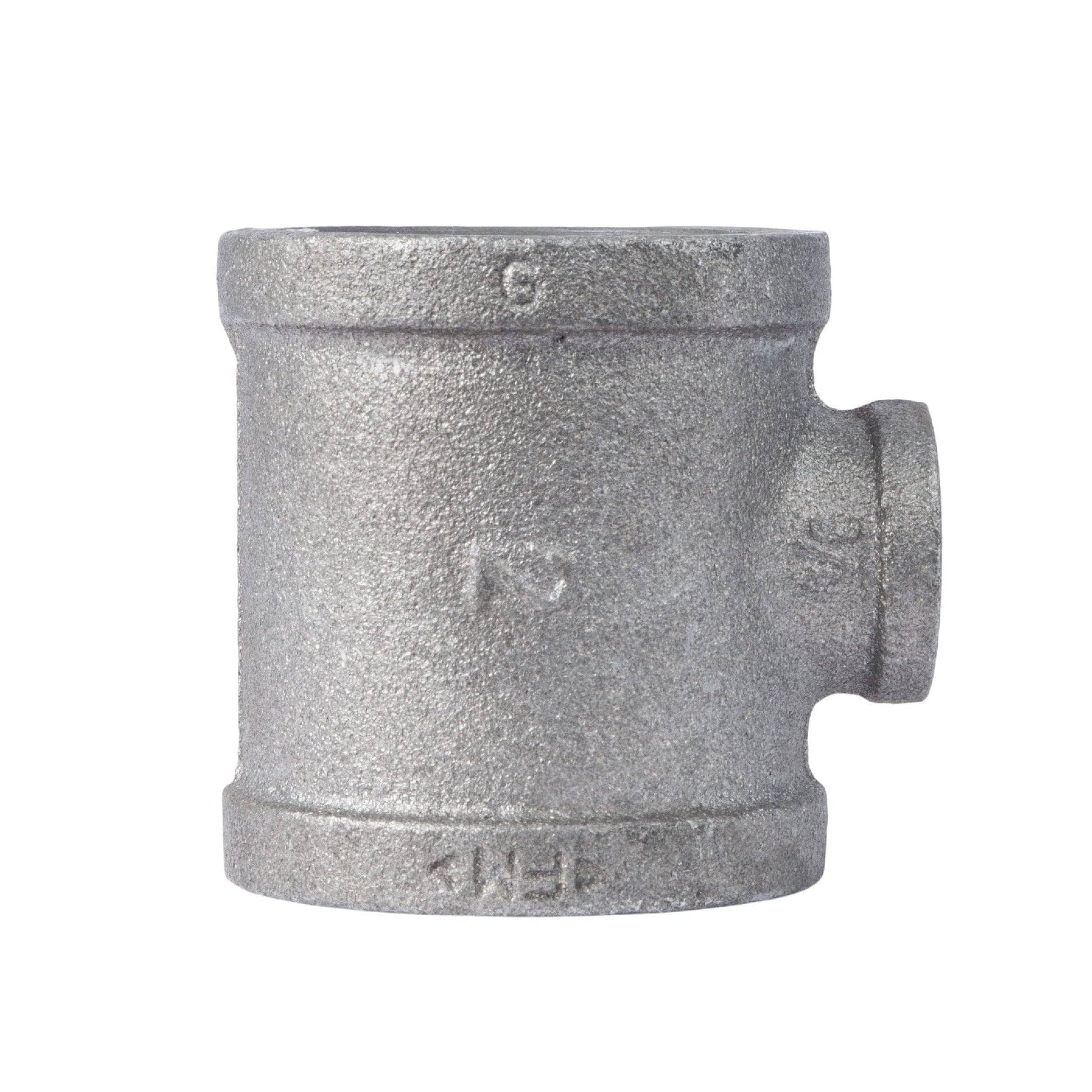 2 in. x 2 in. x 3/4 Black Reducing Tee