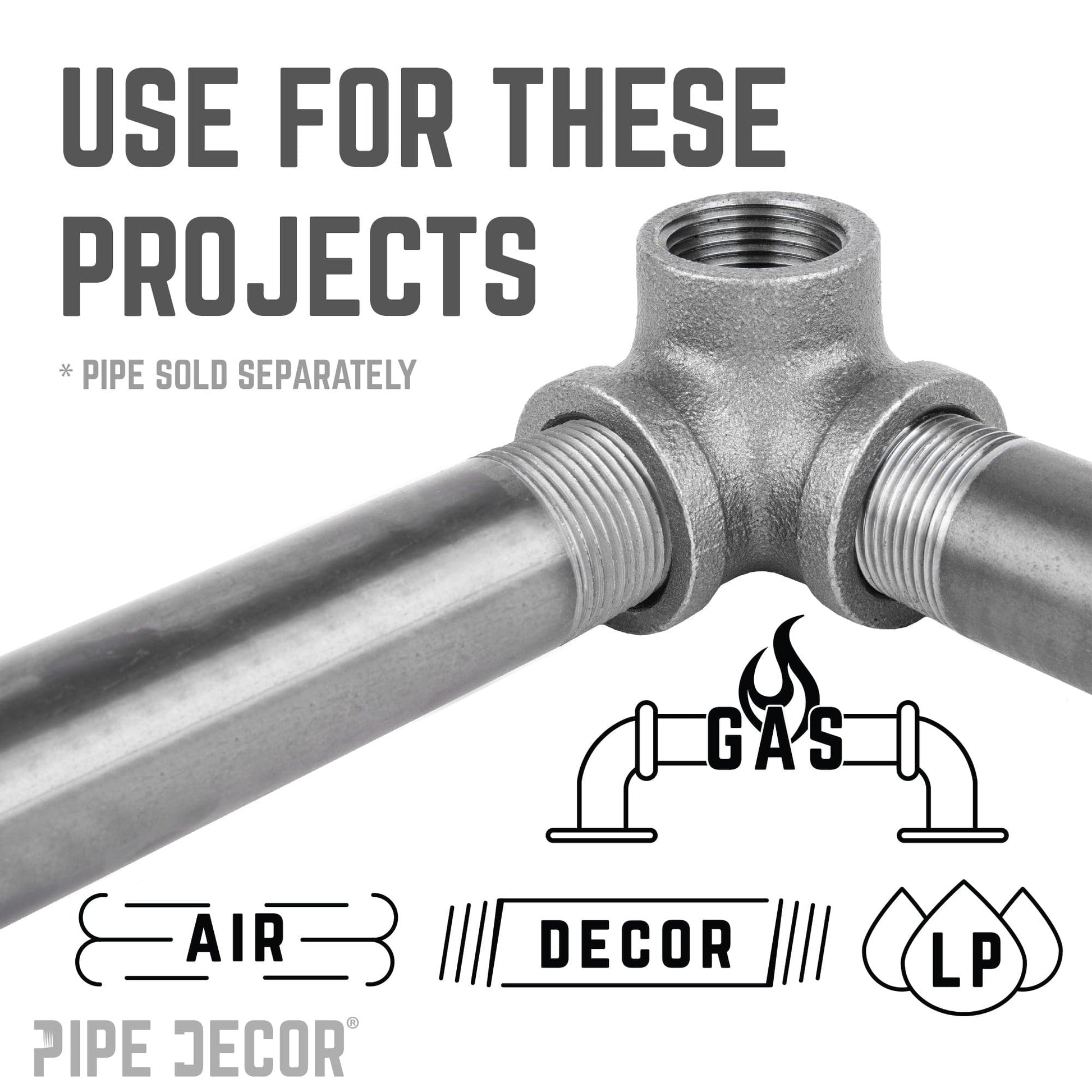 3/8 in. Black Side Outlet Elbow