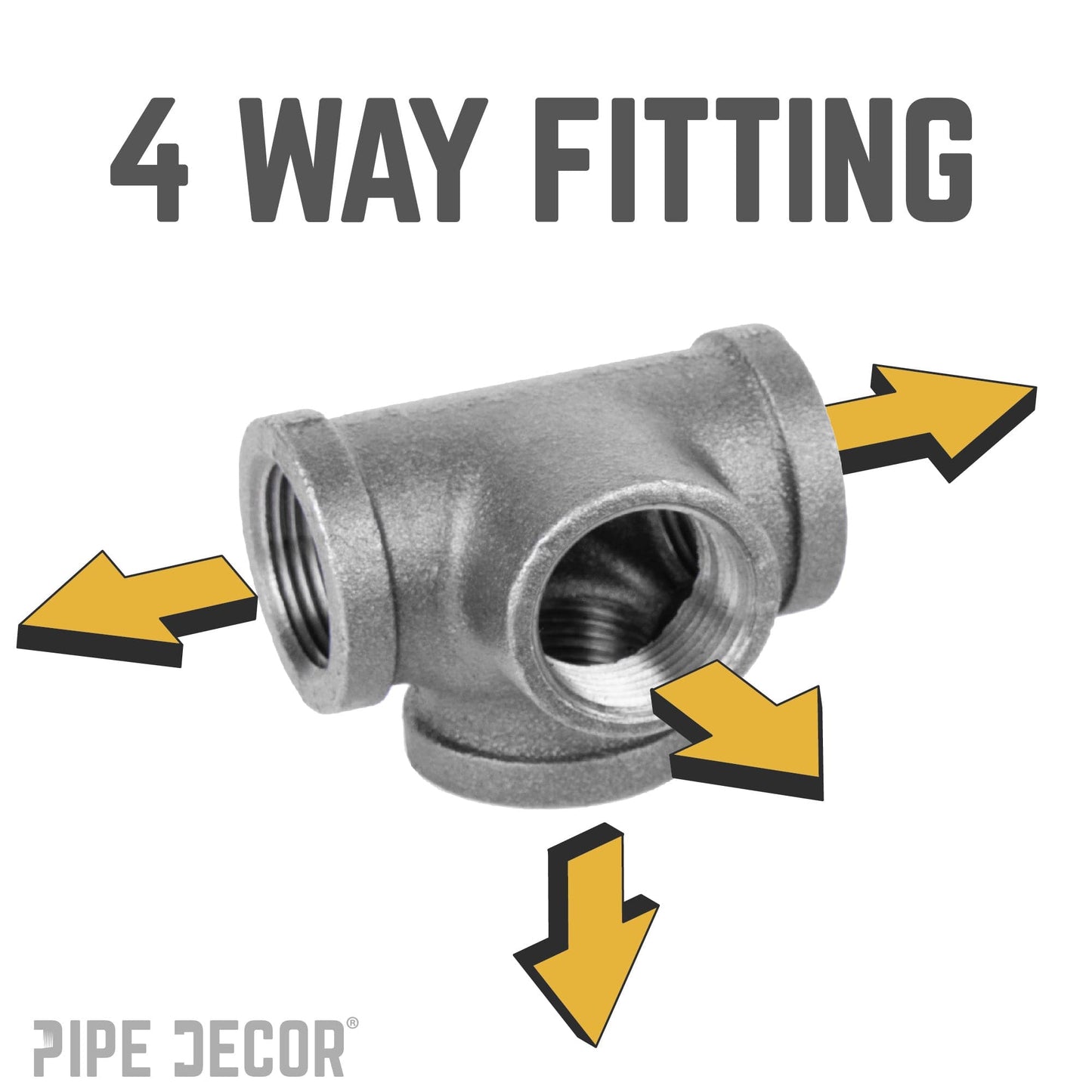 1 in. Black Side Outlet Tee