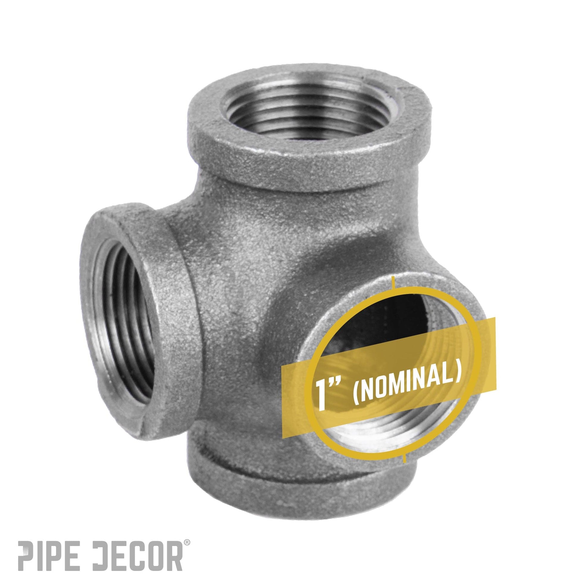 1 in. Black Side Outlet Tee