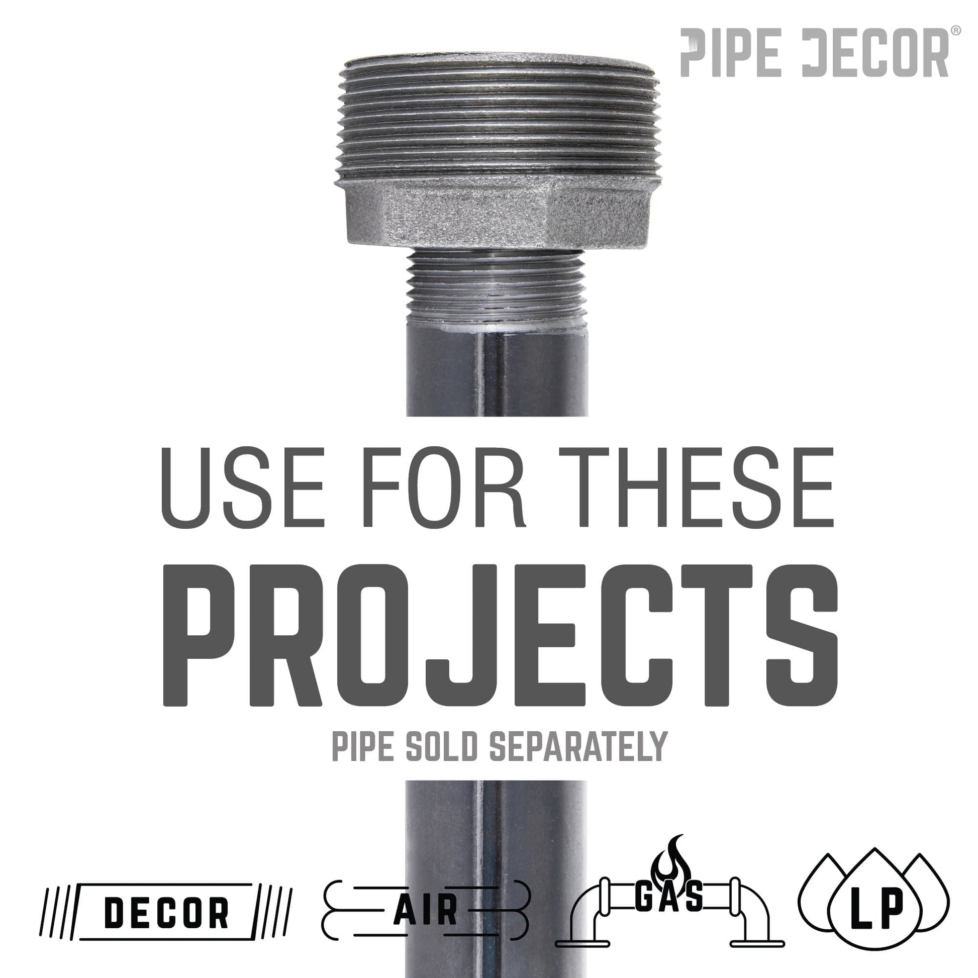 1 1/2 in. x 3/4 in. Black Bushing