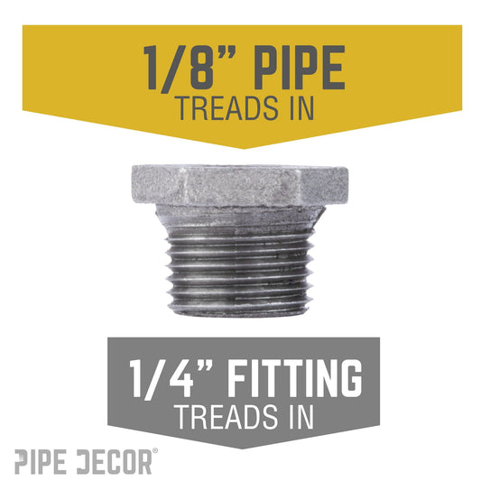 1/4 in. x 1/8 in. Black Bushing