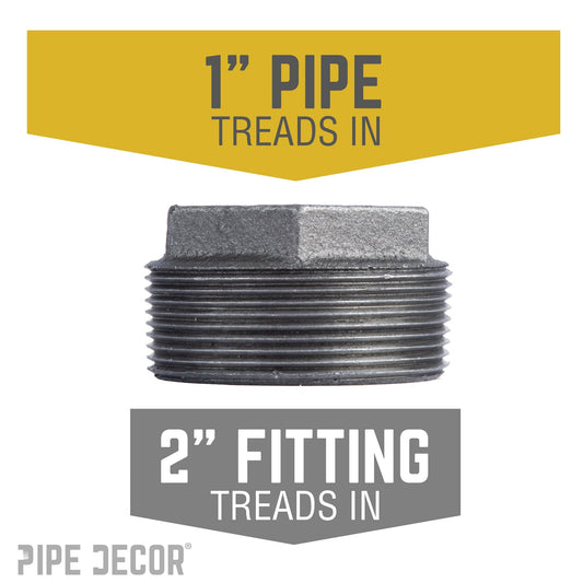 2 in. x 1 in. Black Bushing