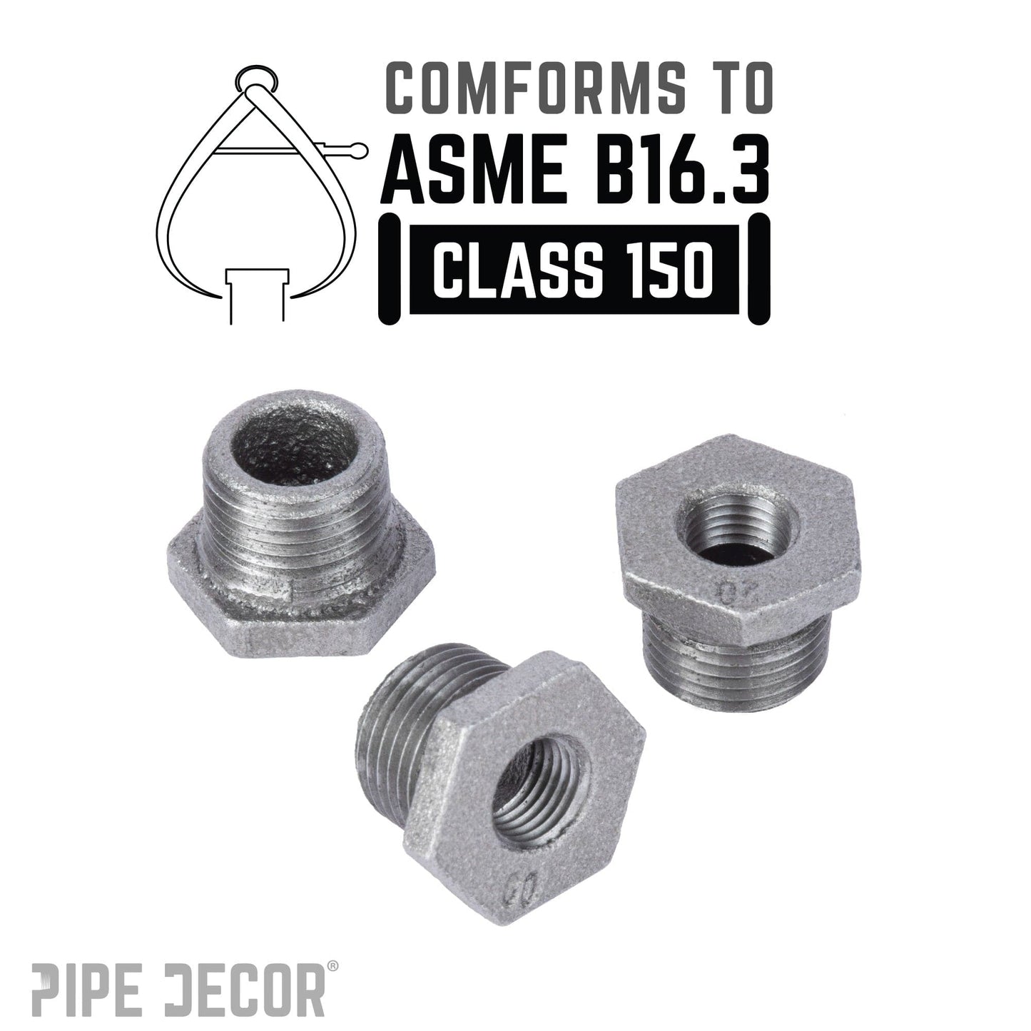 3/4 in. x 1/4 in. Black Bushing