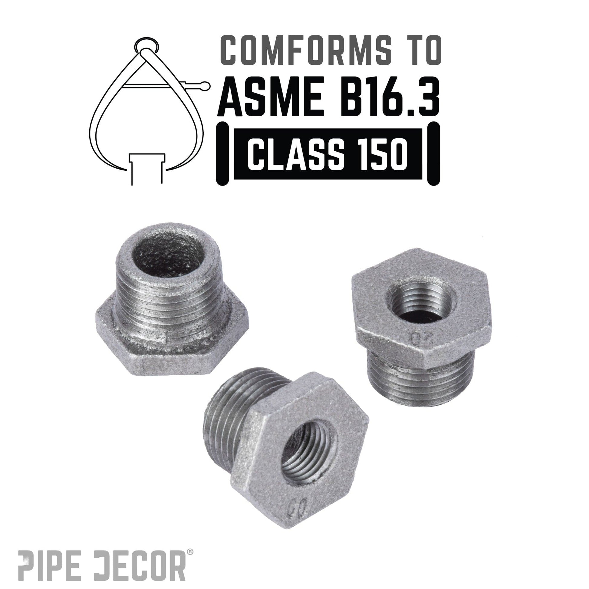 3/4 in. x 1/4 in. Black Bushing