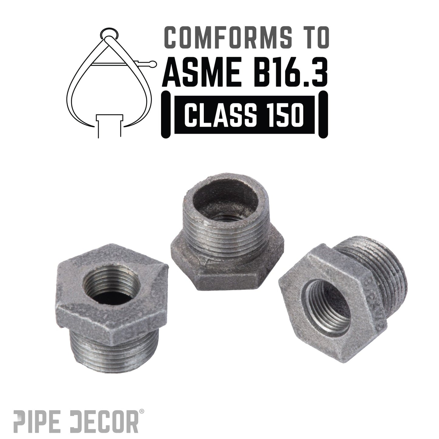 3/4 in. x 3/8 in. Black Bushing