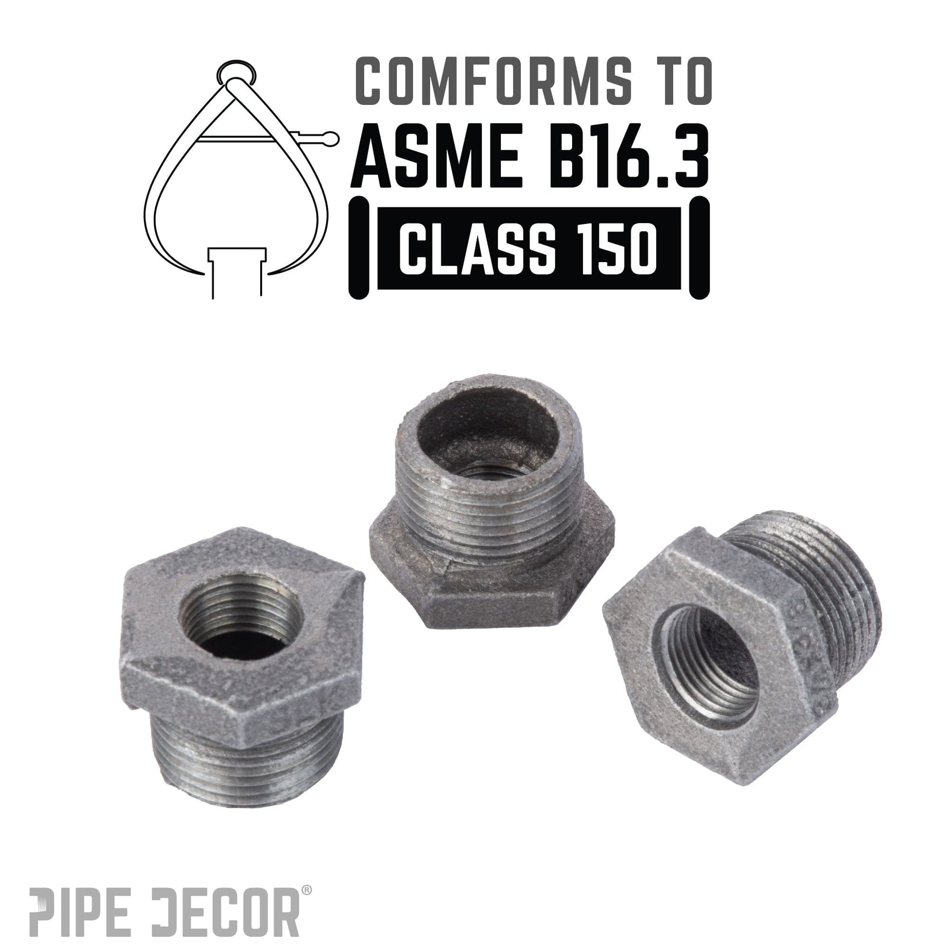 3/4 in. x 3/8 in. Black Bushing