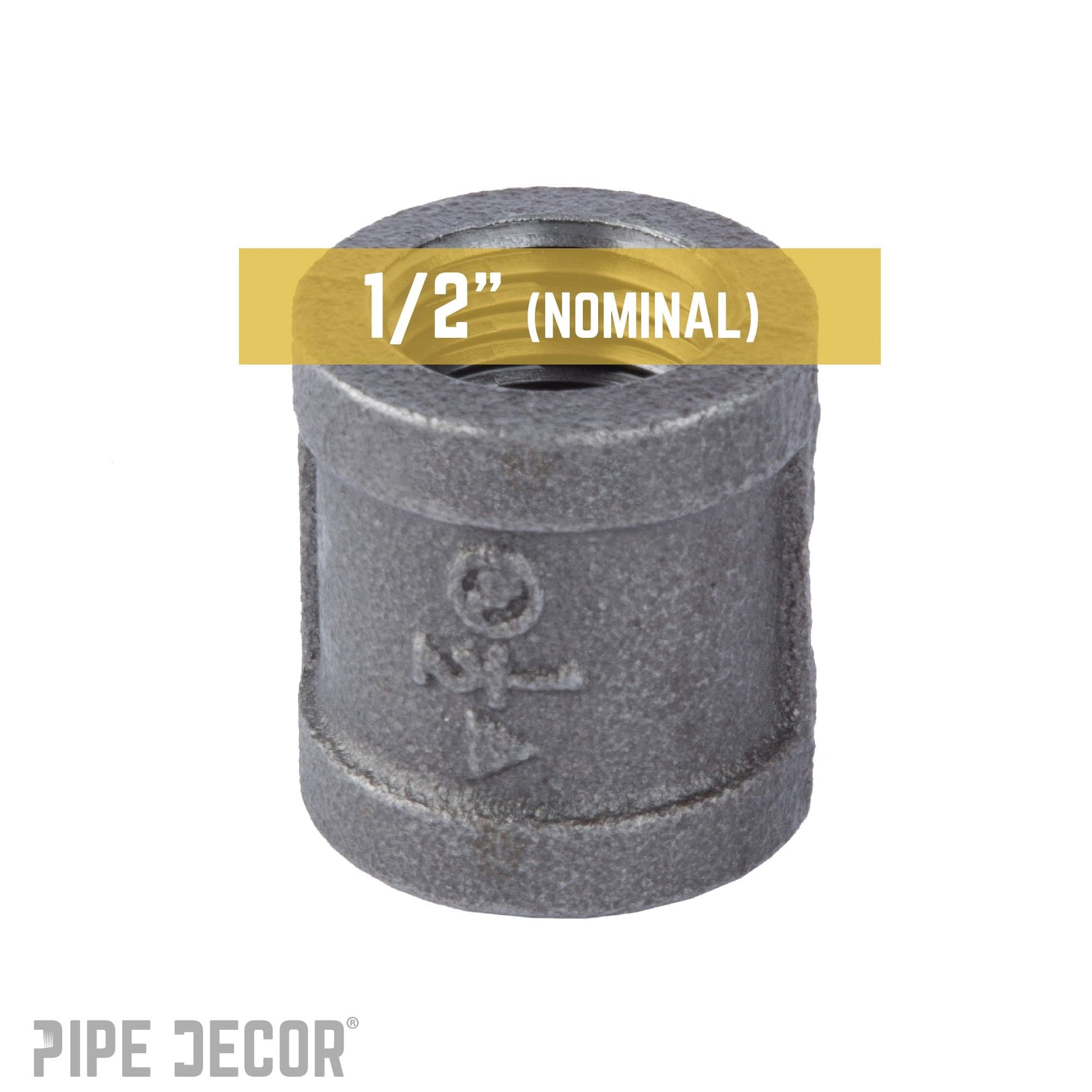 1/2 in. Black Coupling