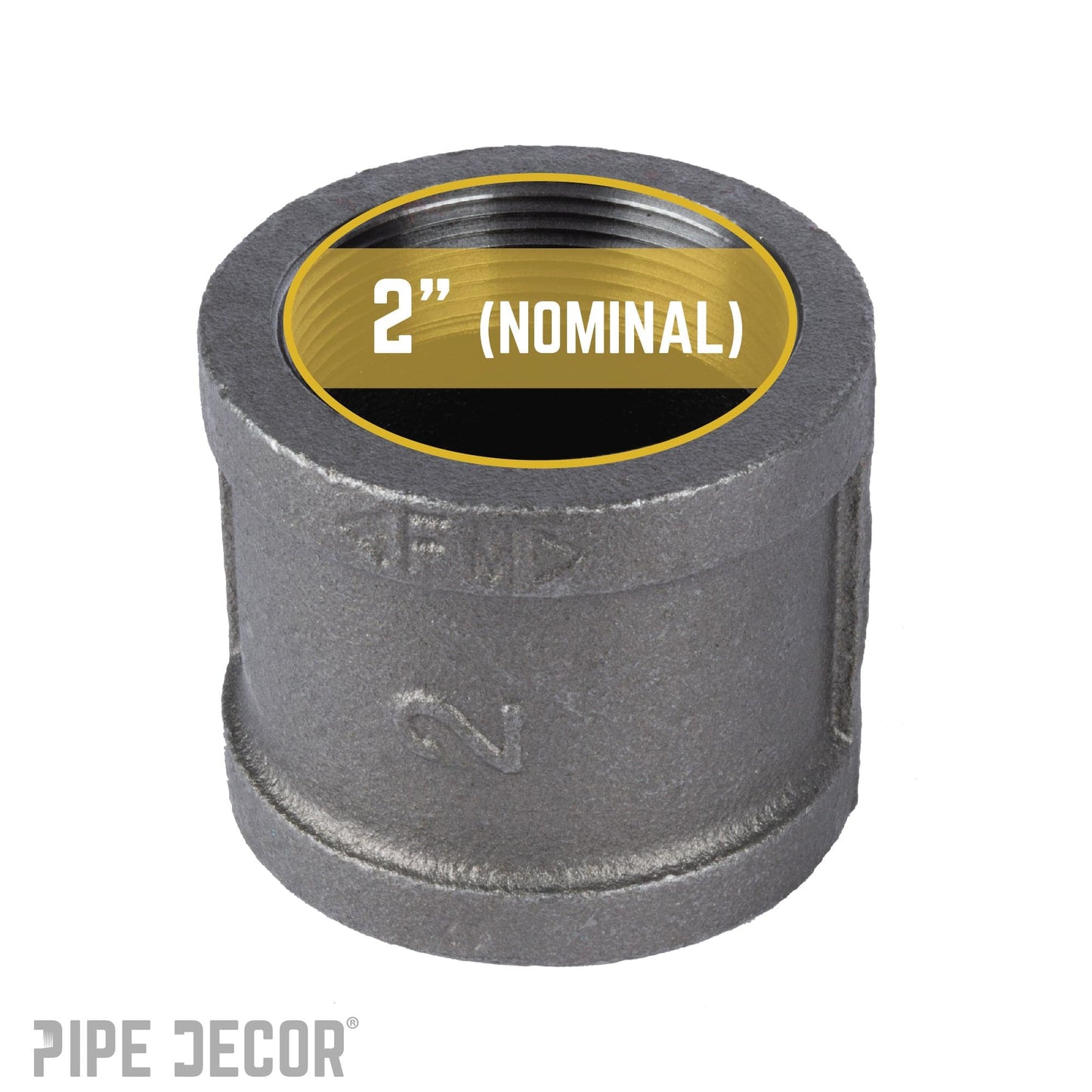 2 in. Black Coupling