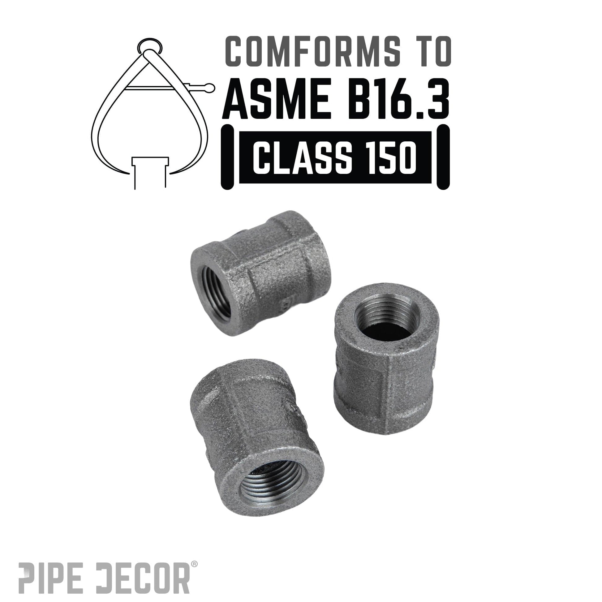 3/8 in. Black Coupling