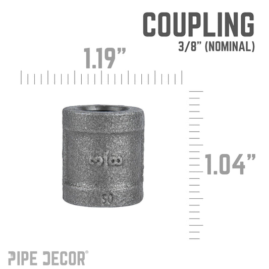 3/8 in. Black Coupling