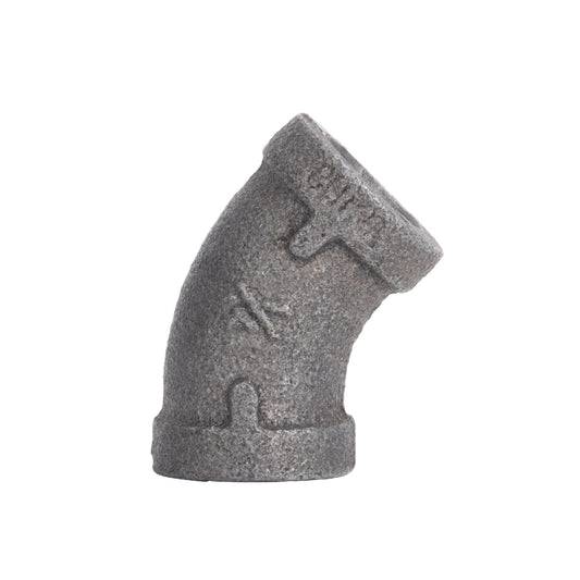 1/4 in. Black 45 Degree Elbow