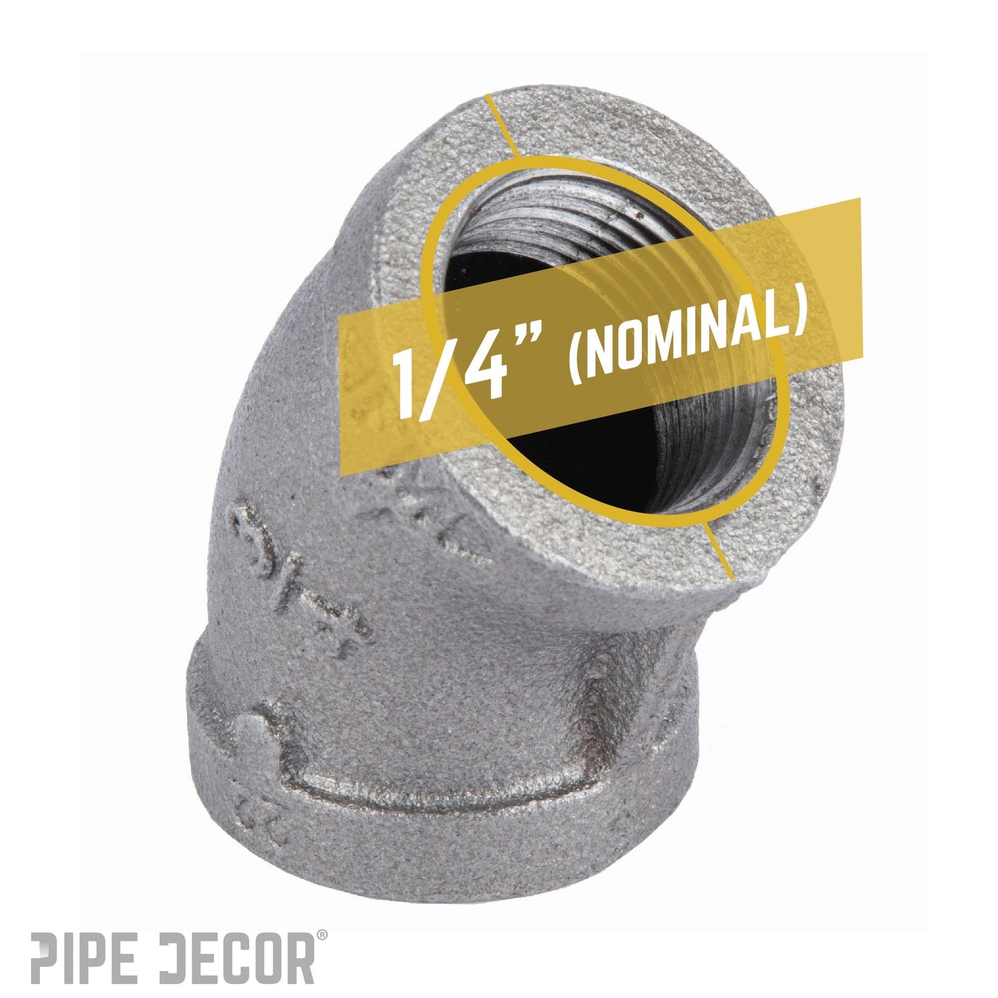 3/4 in. Black 45 Degree Elbow