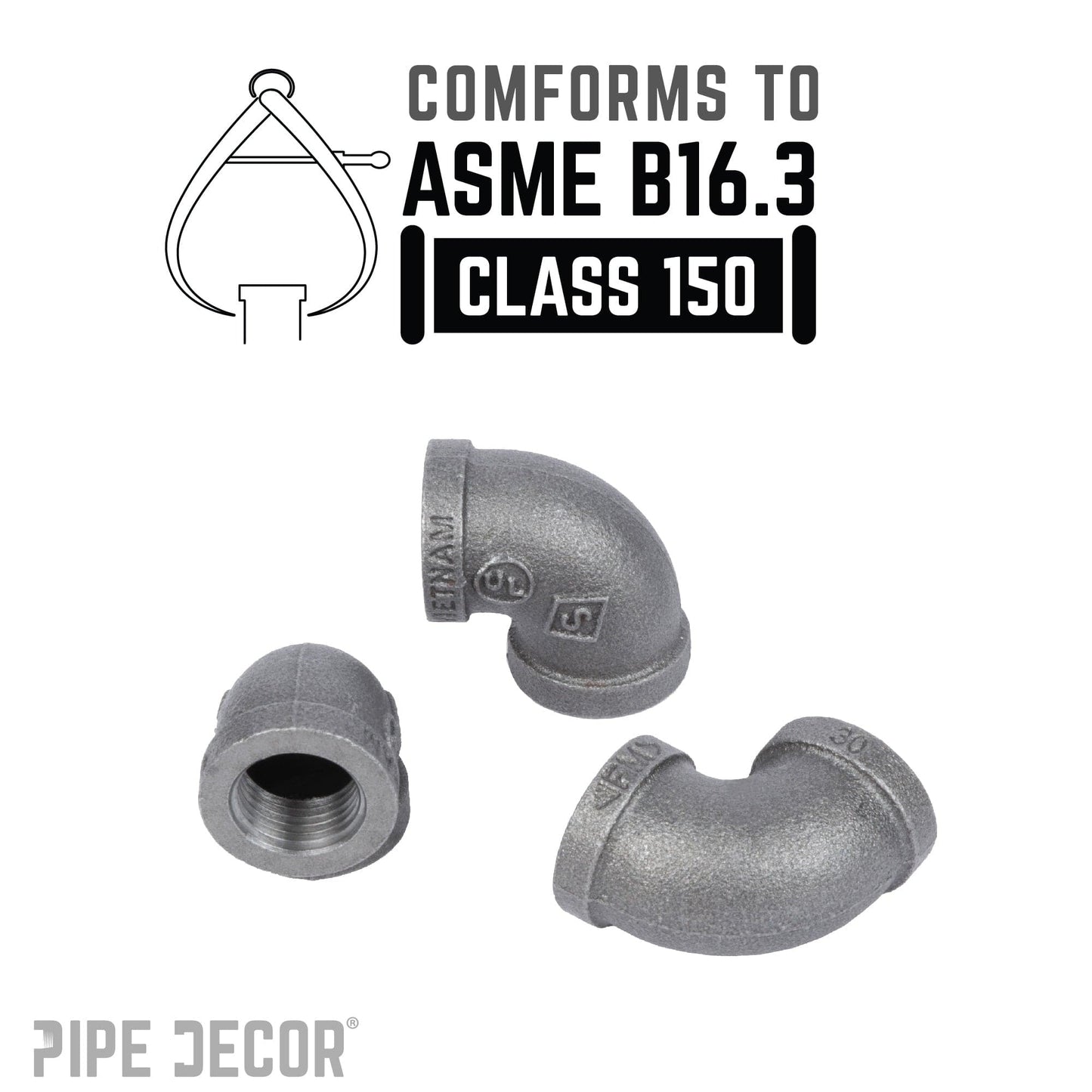 1/4 in. Black  90 Degree Elbow