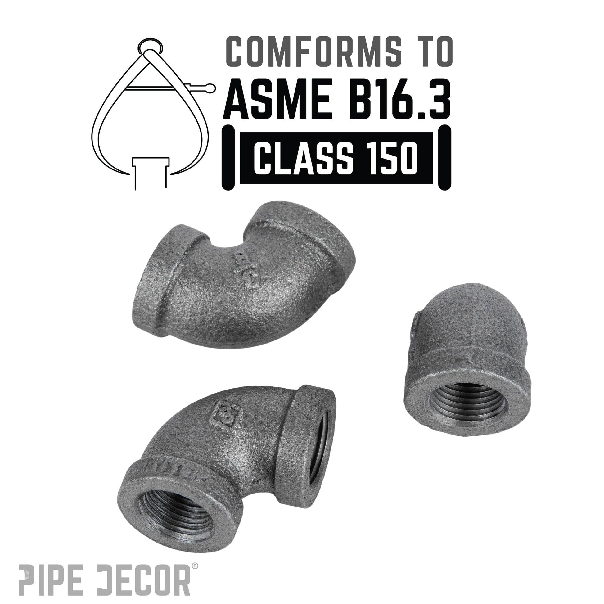 3/8 in. Black 90 Degree Elbow