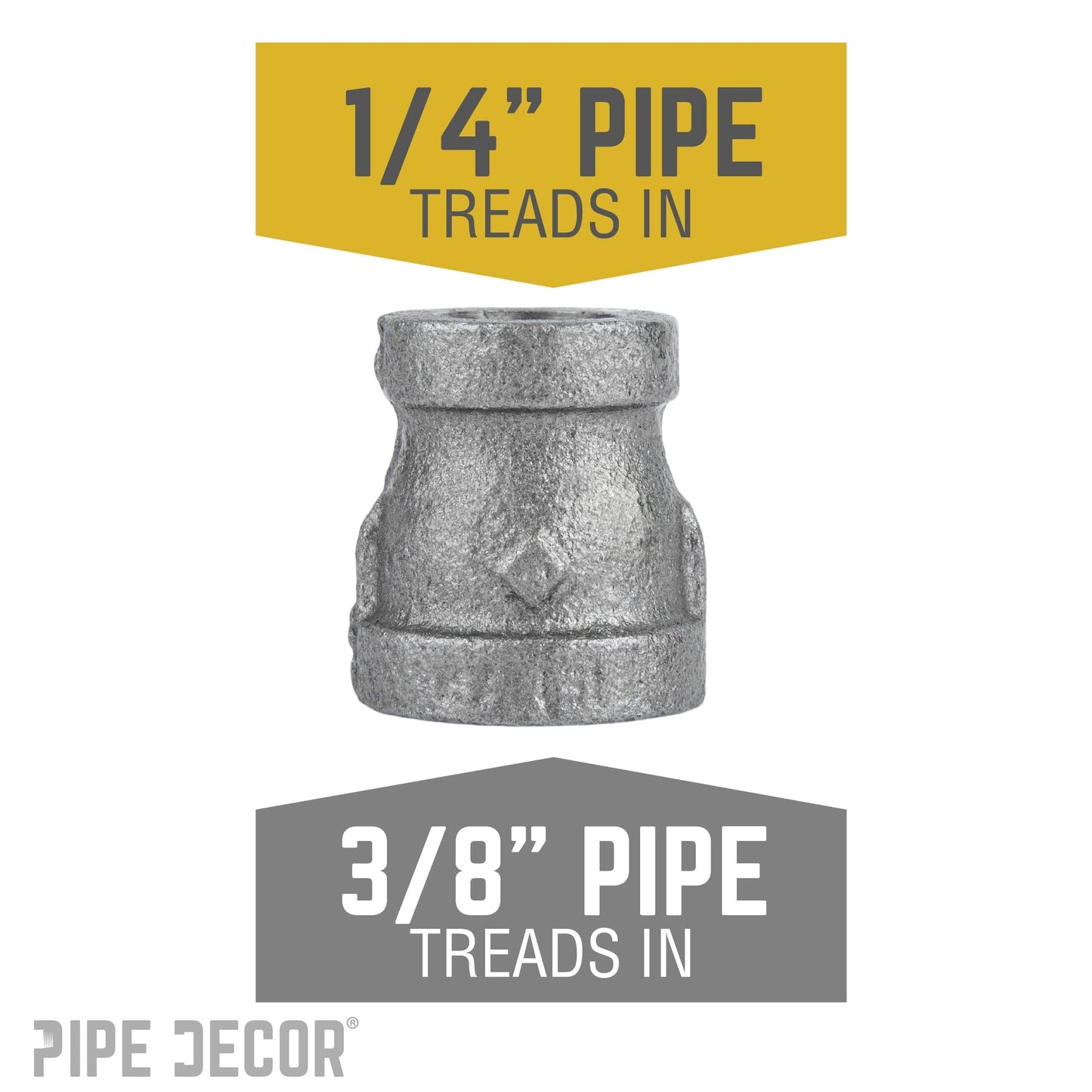 3/8 in. x 1/4 in. Black Reducing Coupling