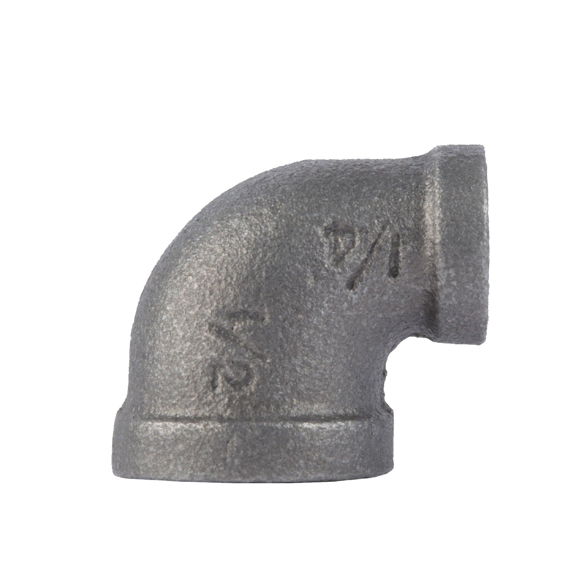 1/2 in. x 1/4 in. Black Reducing Elbow