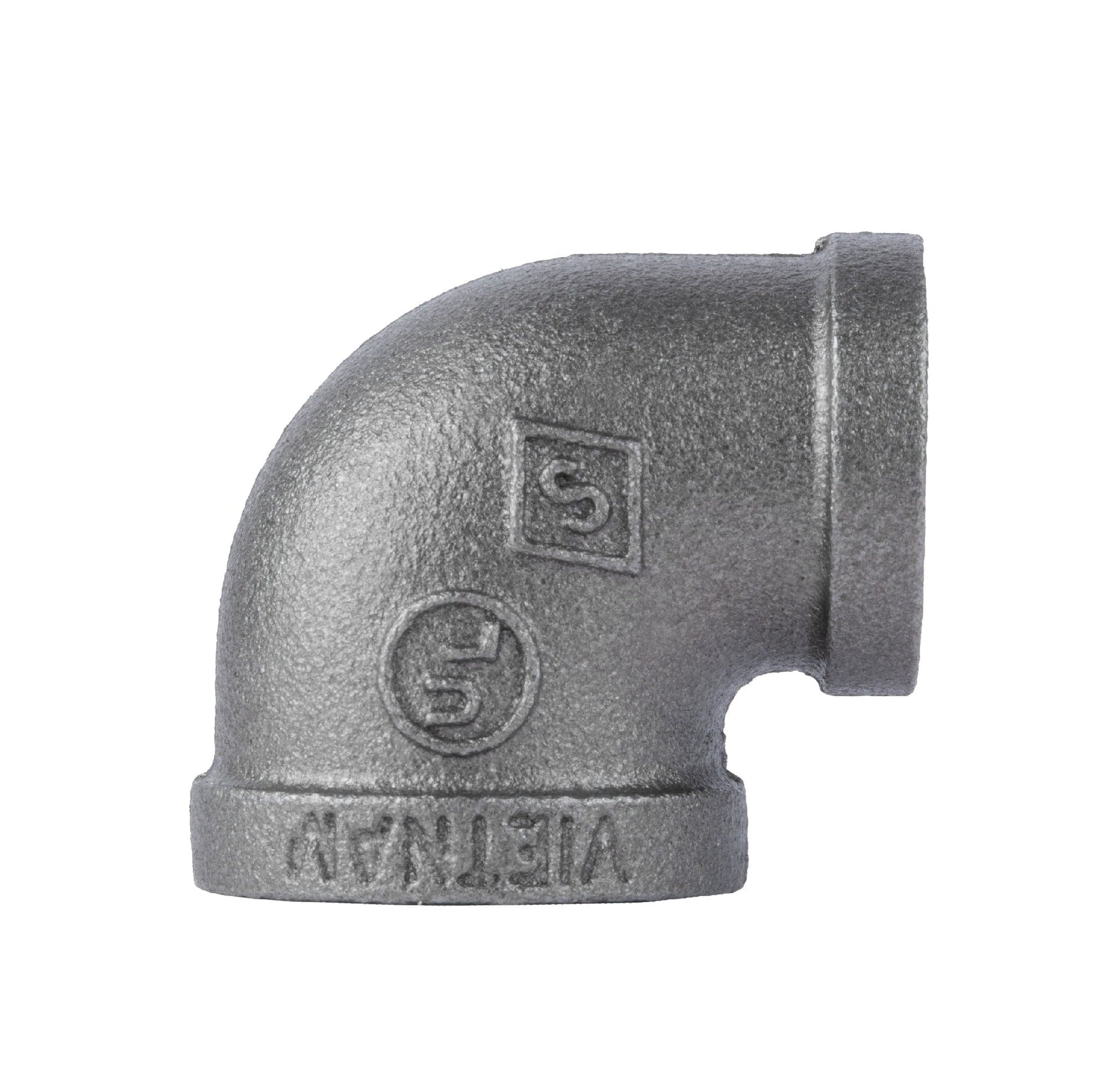 1 in. x 3/4 in. Black Reducing Elbow