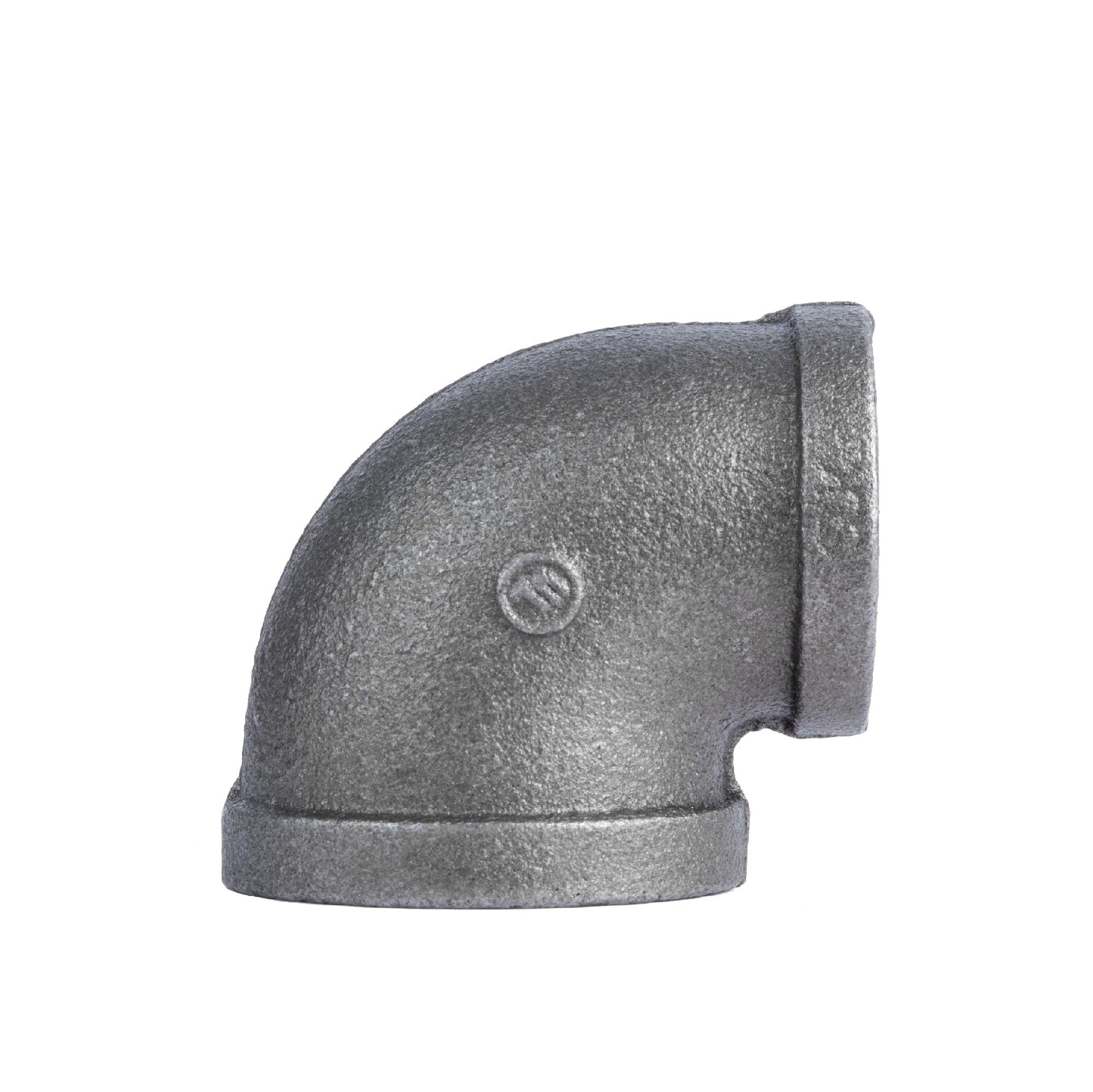 2 in. x 1 1/2 in. Black Reducing Elbow