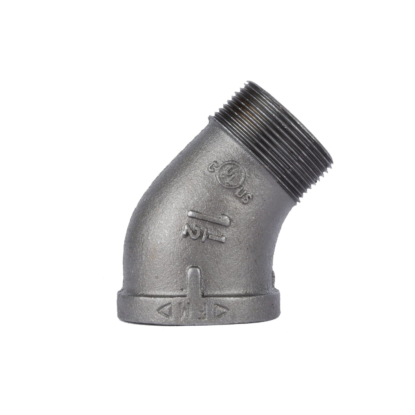 1 1/2 in. Black 45 Degree Street Elbow