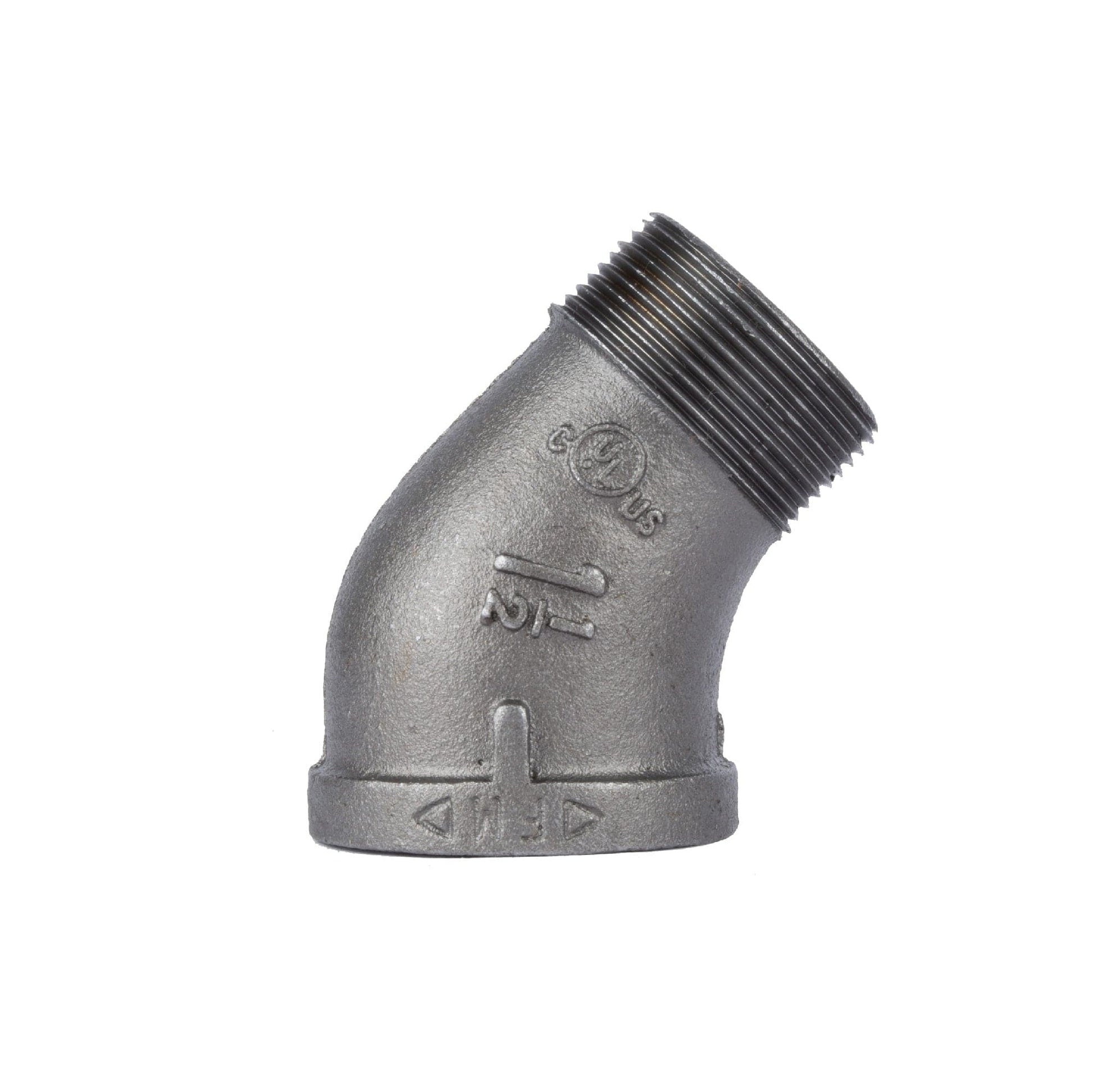 1 1/2 in. Black 45 Degree Street Elbow