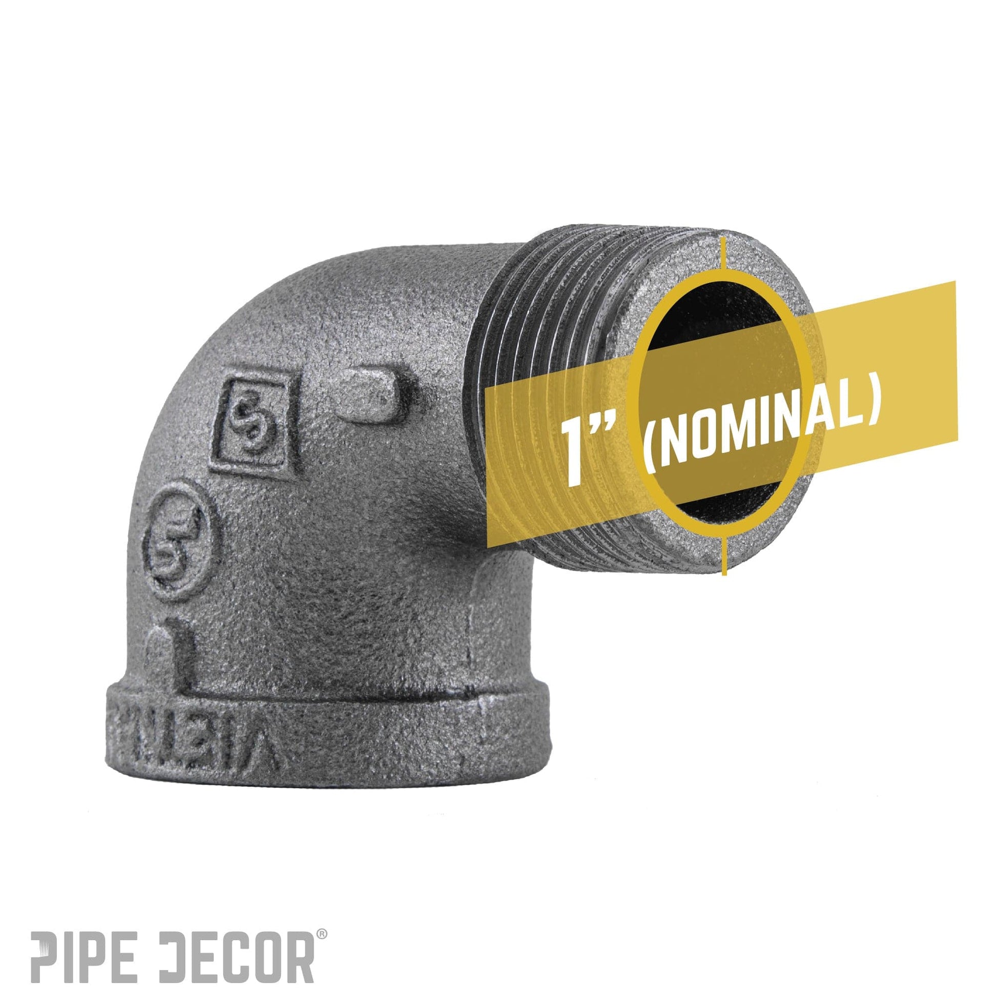 1 in. Black 90 Degree Street Elbow