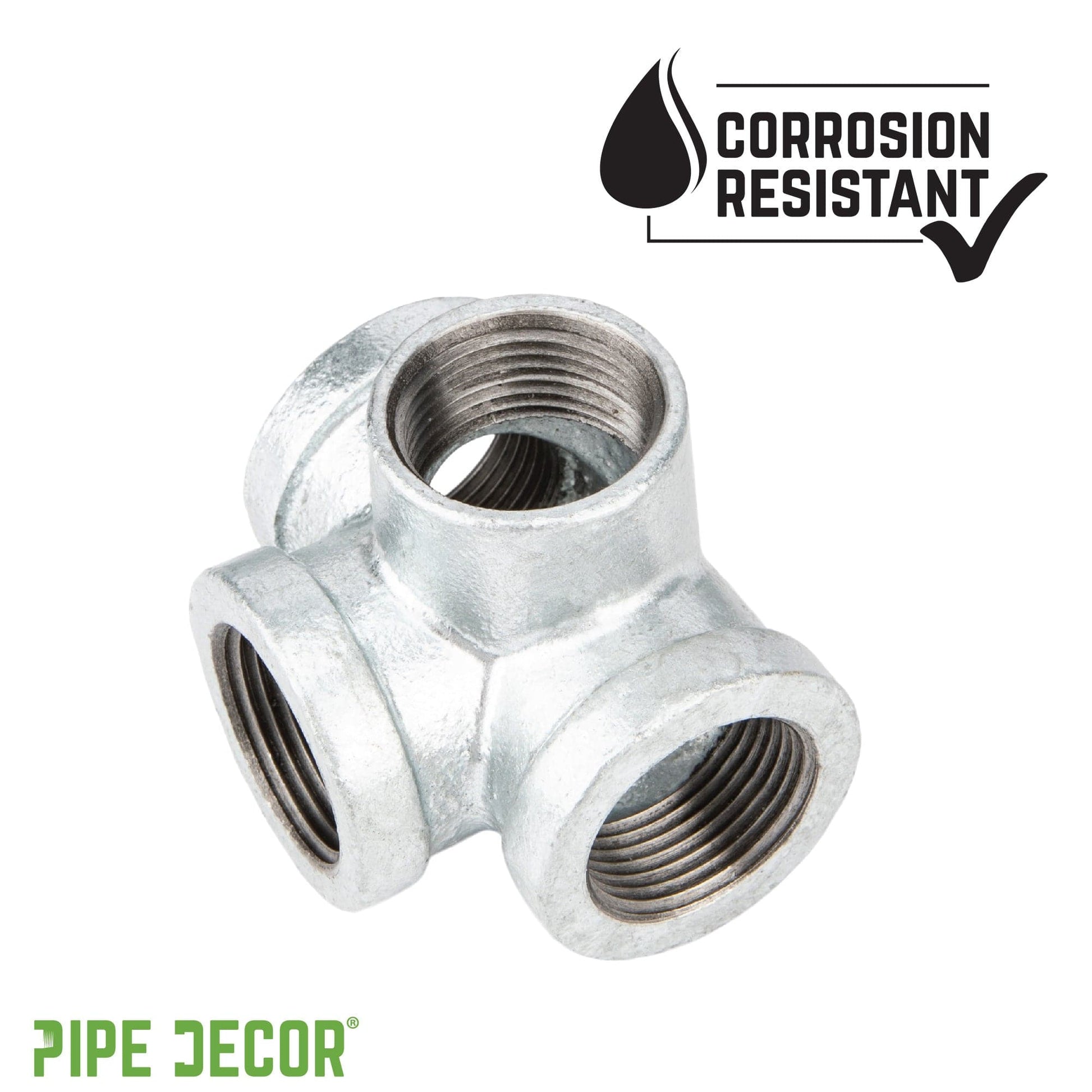 1/2 in. Galvanized Iron Side Outlet Tee