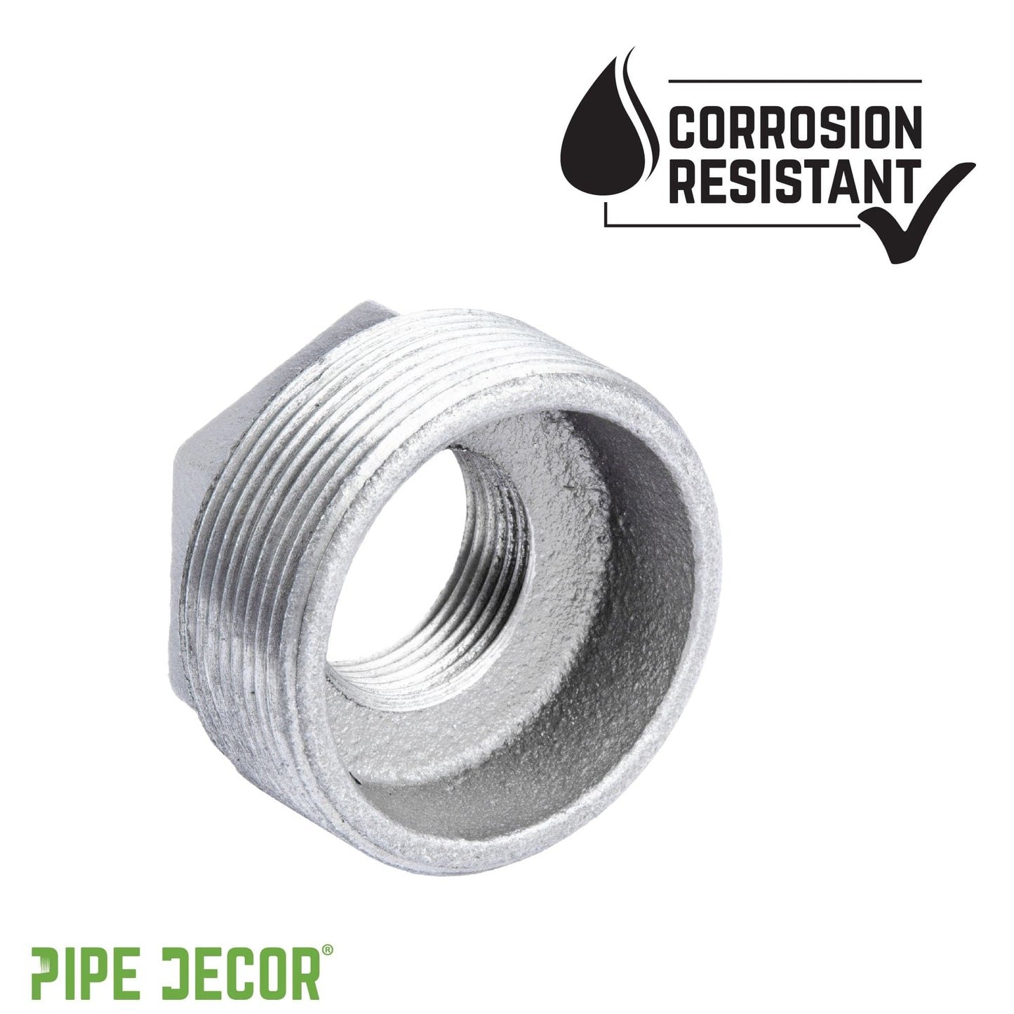 1 1/4 in. x 1/4 in. Galvanized Iron Bushing