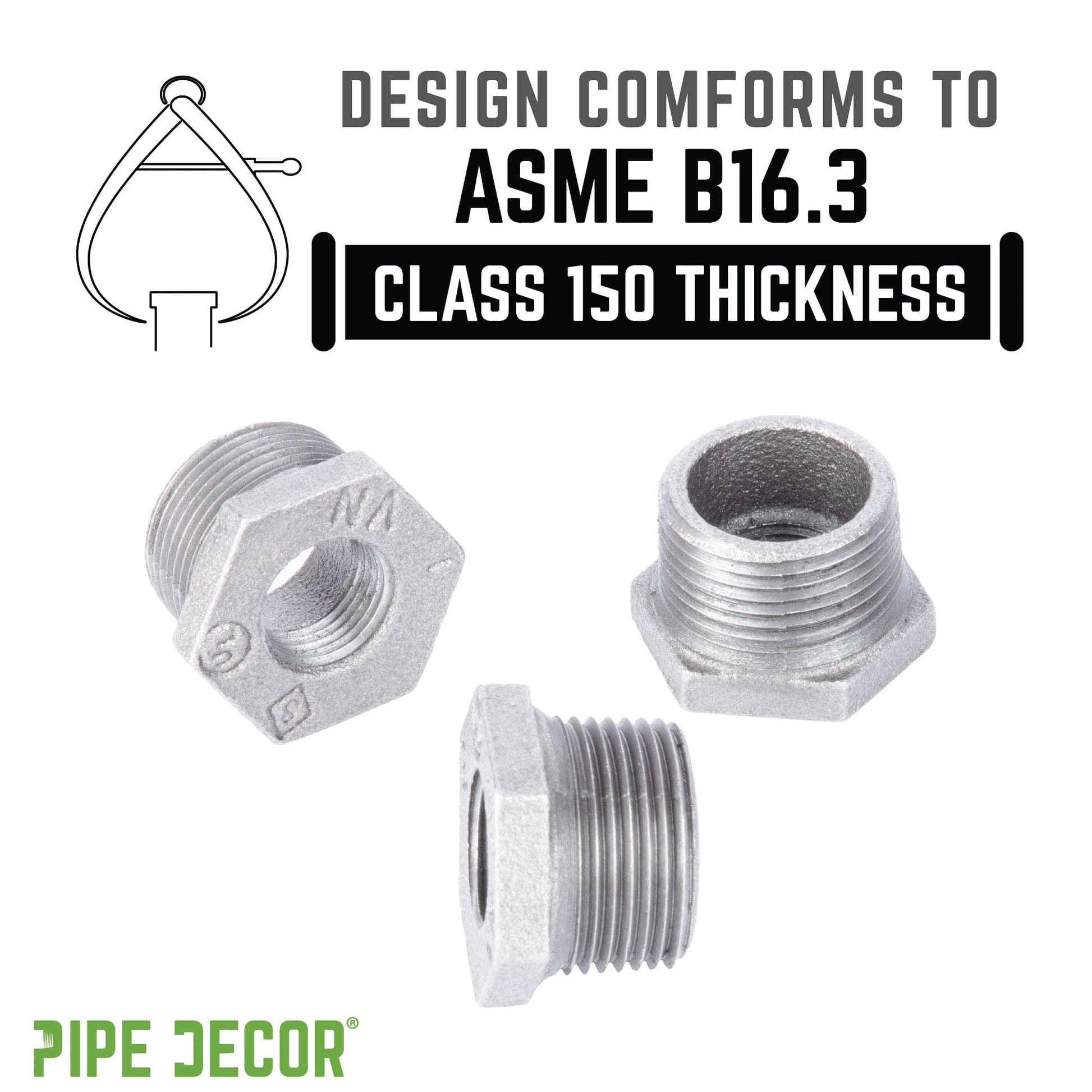 1 1/4 in. x 3/4 in. Galvanized Iron Bushing