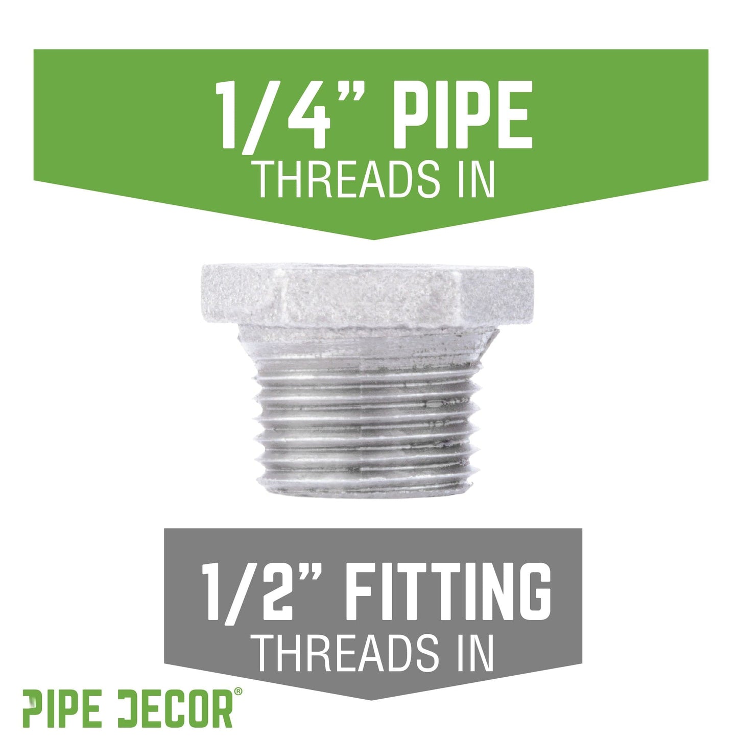 1/2 in. x 1/4 in. Galvanized Iron Bushing