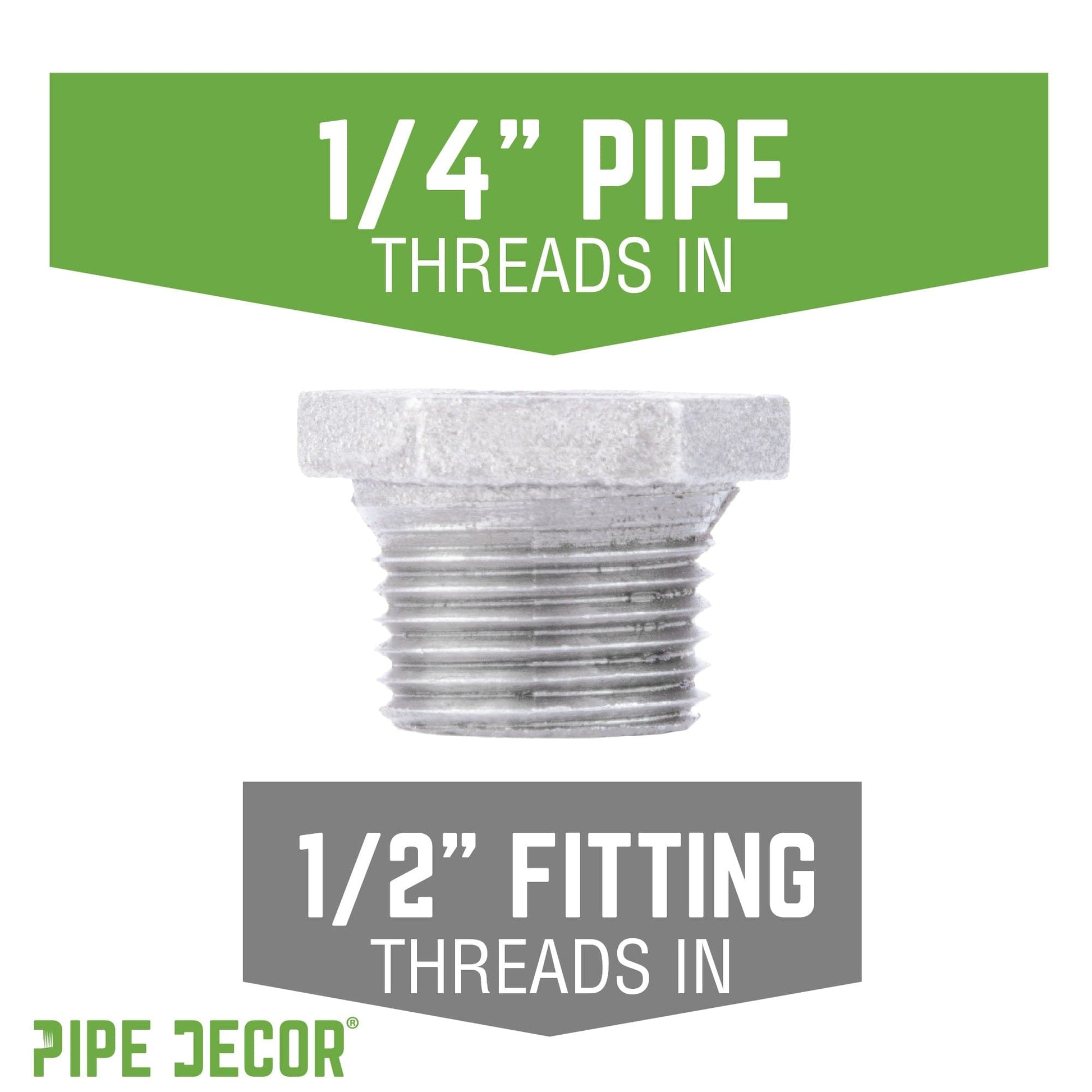 1/2 in. x 1/4 in. Galvanized Iron Bushing