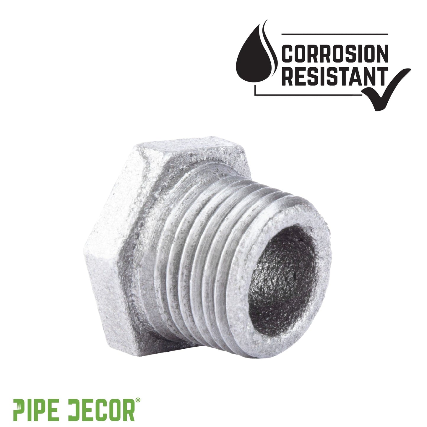 1/2 in. x 1/4 in. Galvanized Iron Bushing