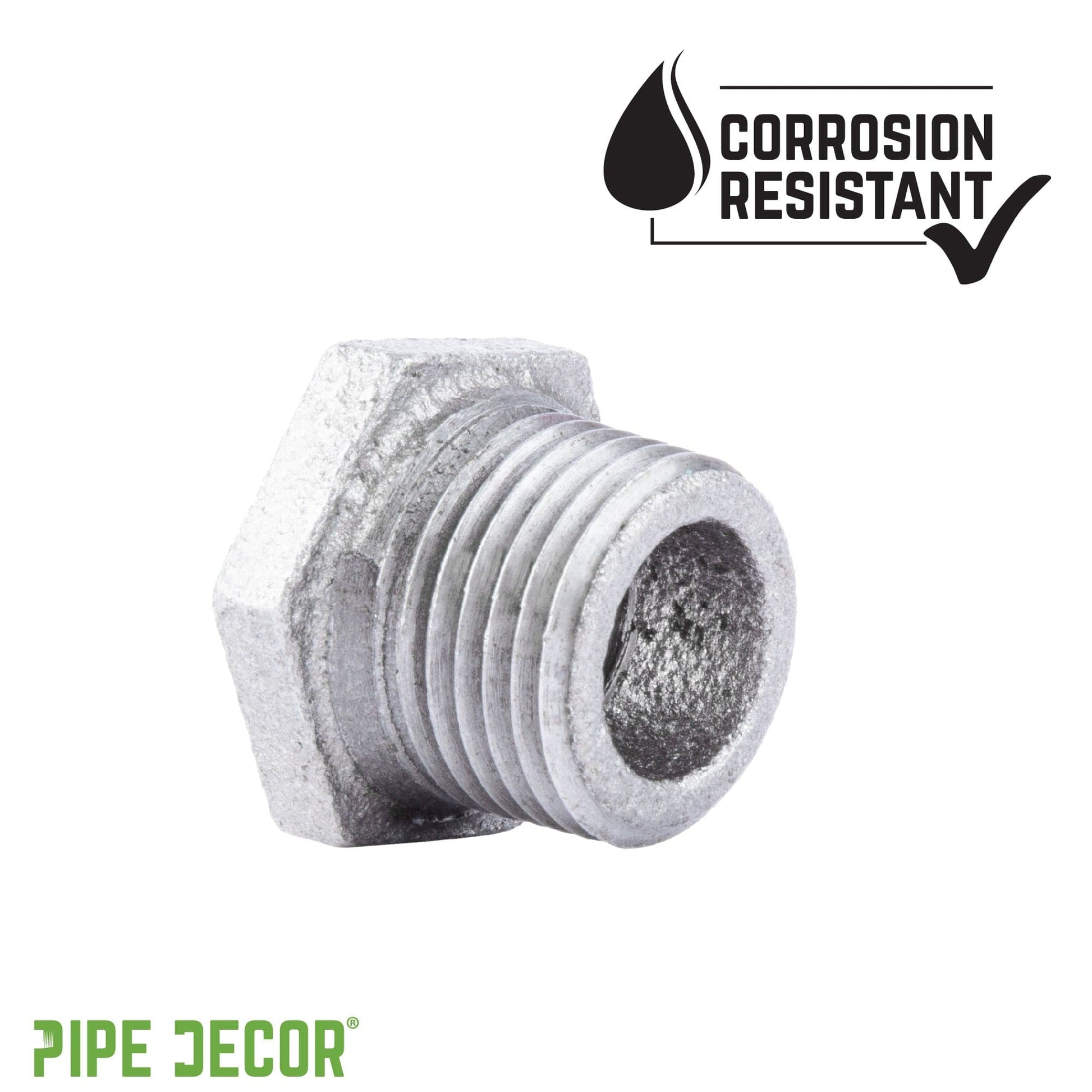 1/2 in. x 3/8 in. Galvanized Iron Bushing