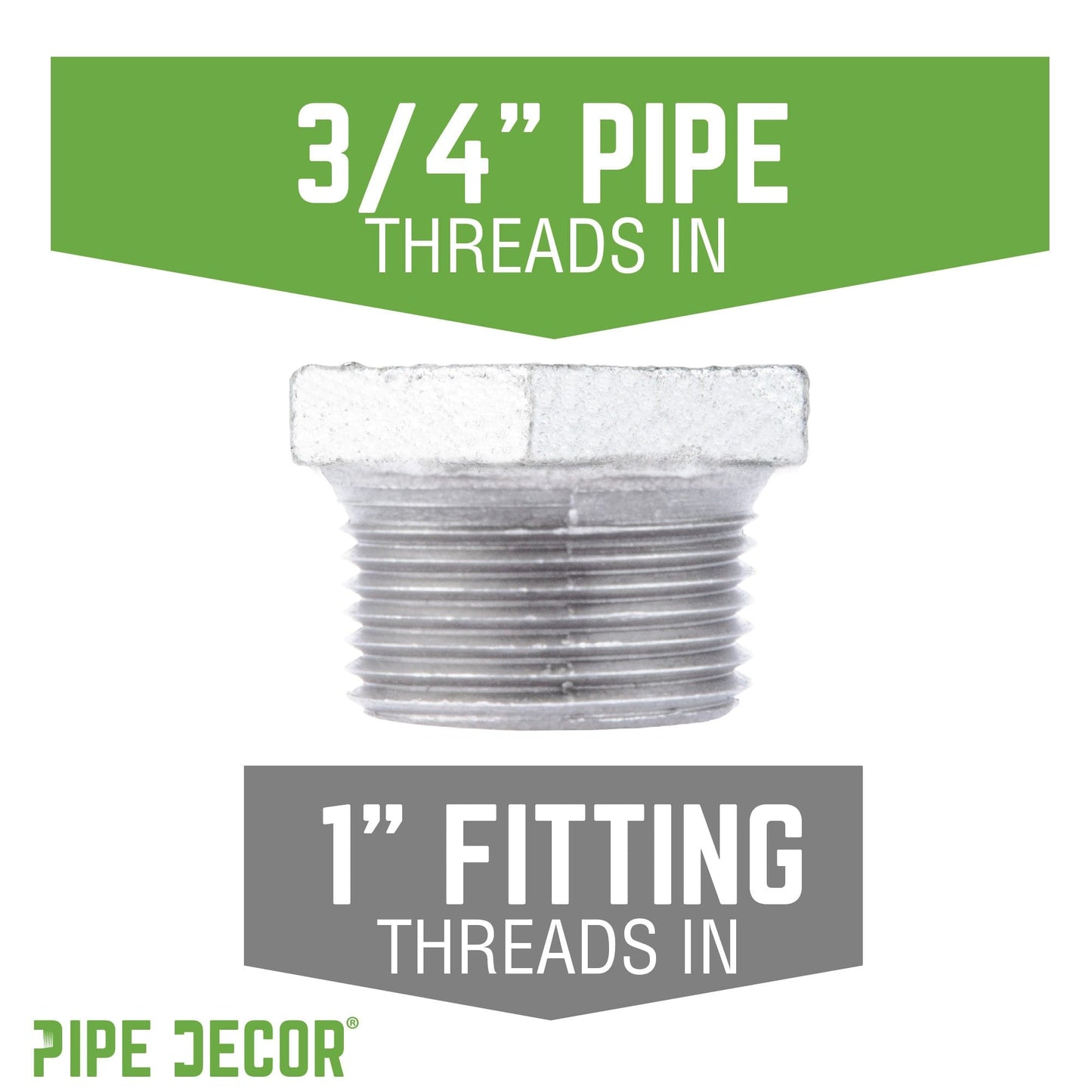 1 in. x 3/4 in. Galvanized Iron Bushing