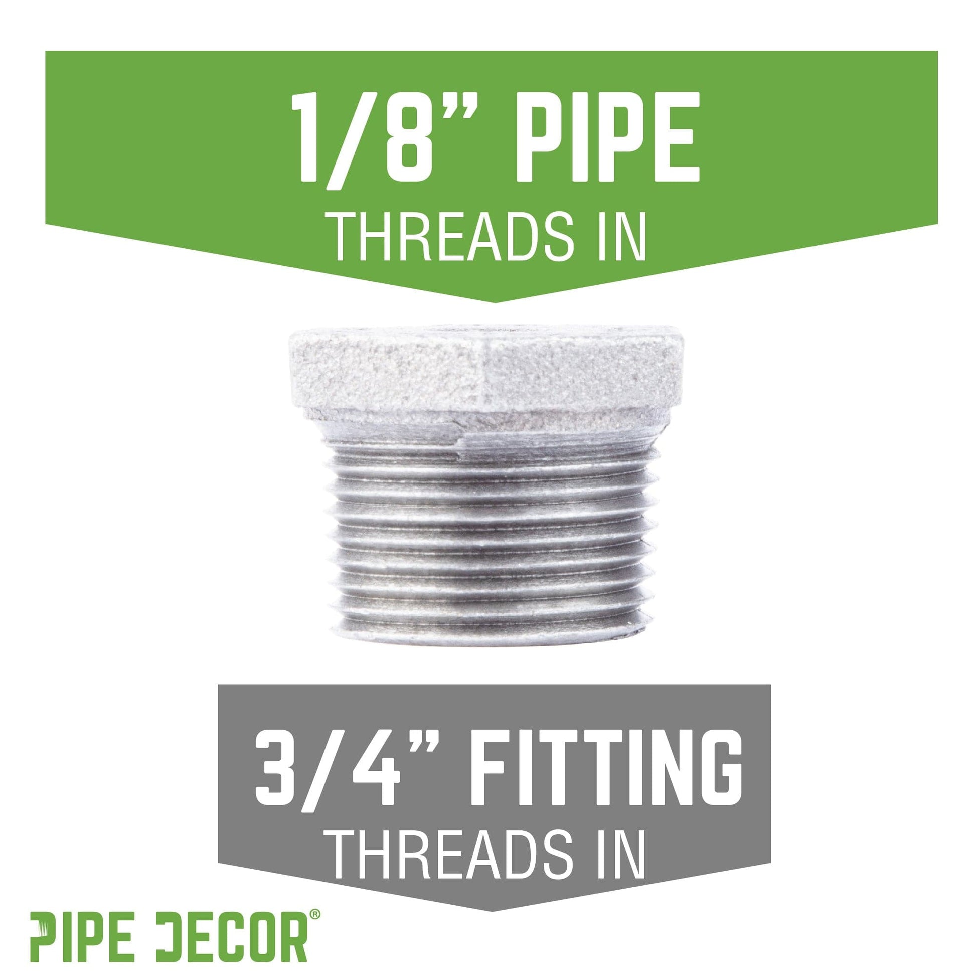 3/4 in. x 1/8 in. Galvanized Iron Bushing