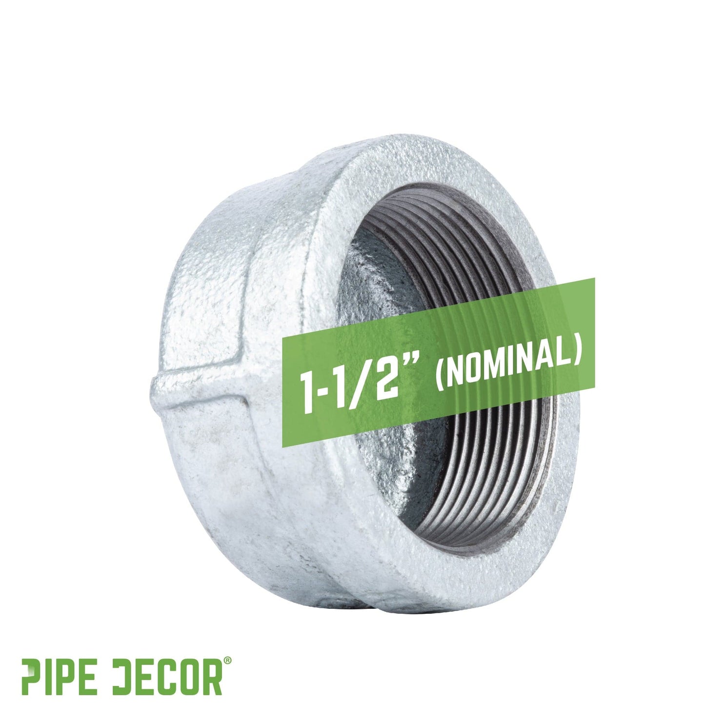 1 1/2 in. Galvanized Iron Cap