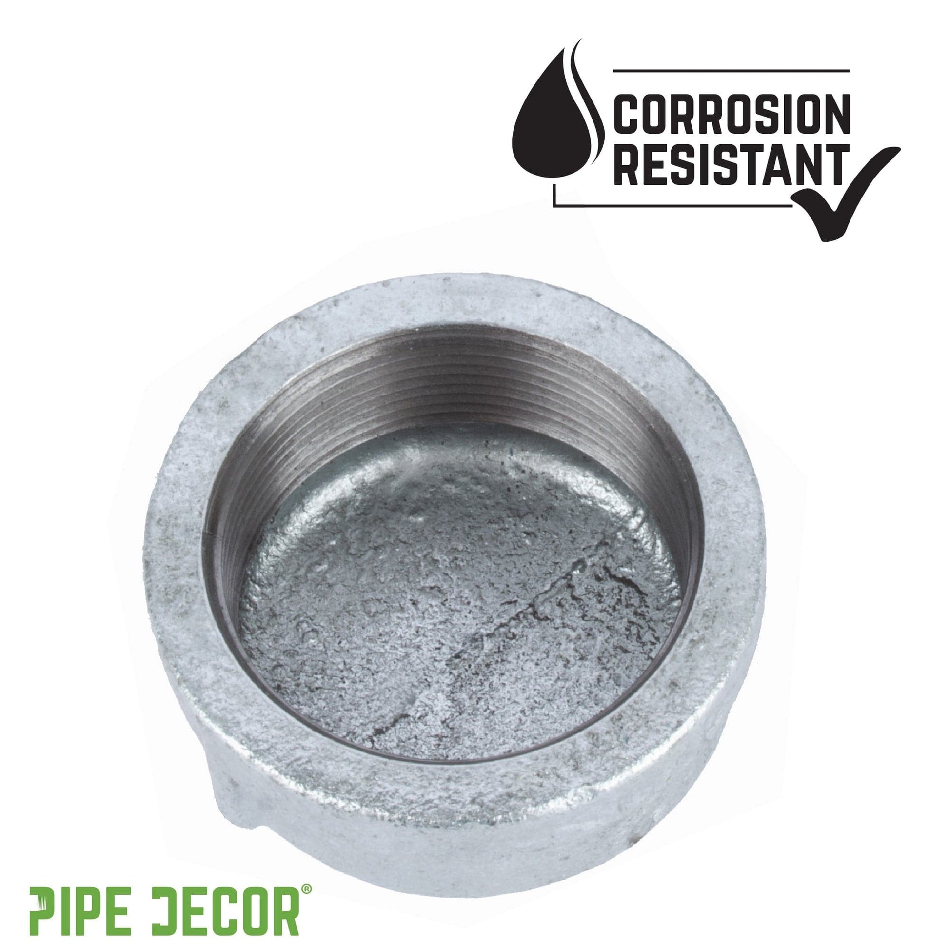 2 in. Galvanized Iron Cap