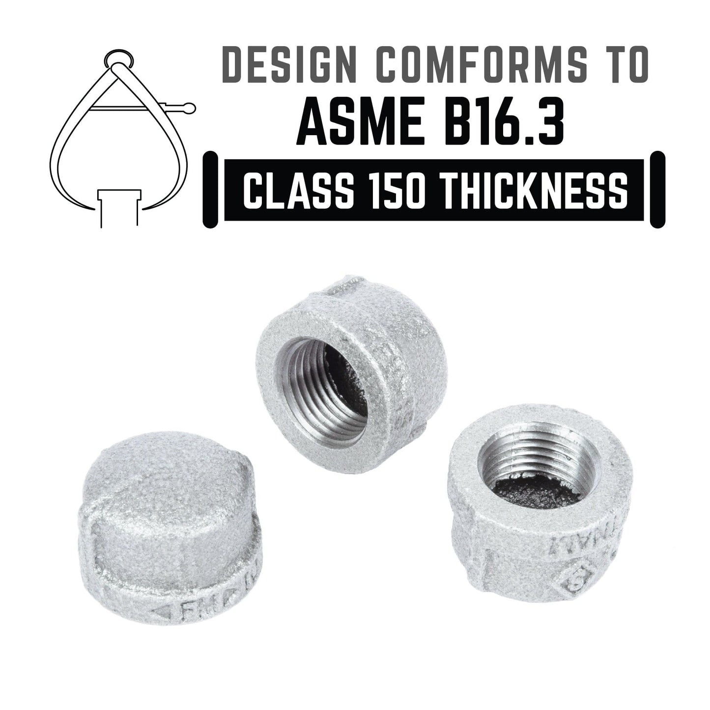 3/4 in. Galvanized Iron Cap