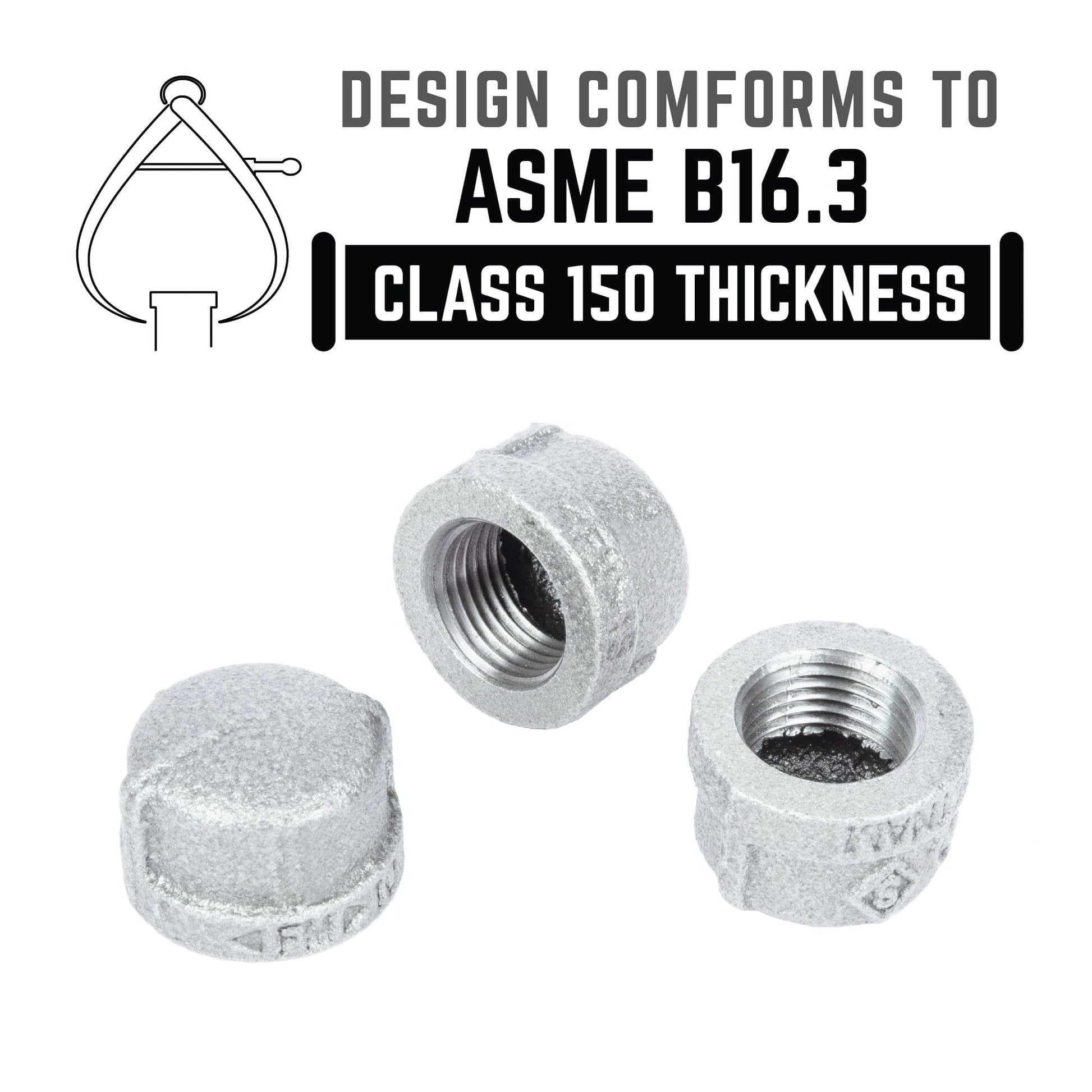 3/4 in. Galvanized Iron Cap