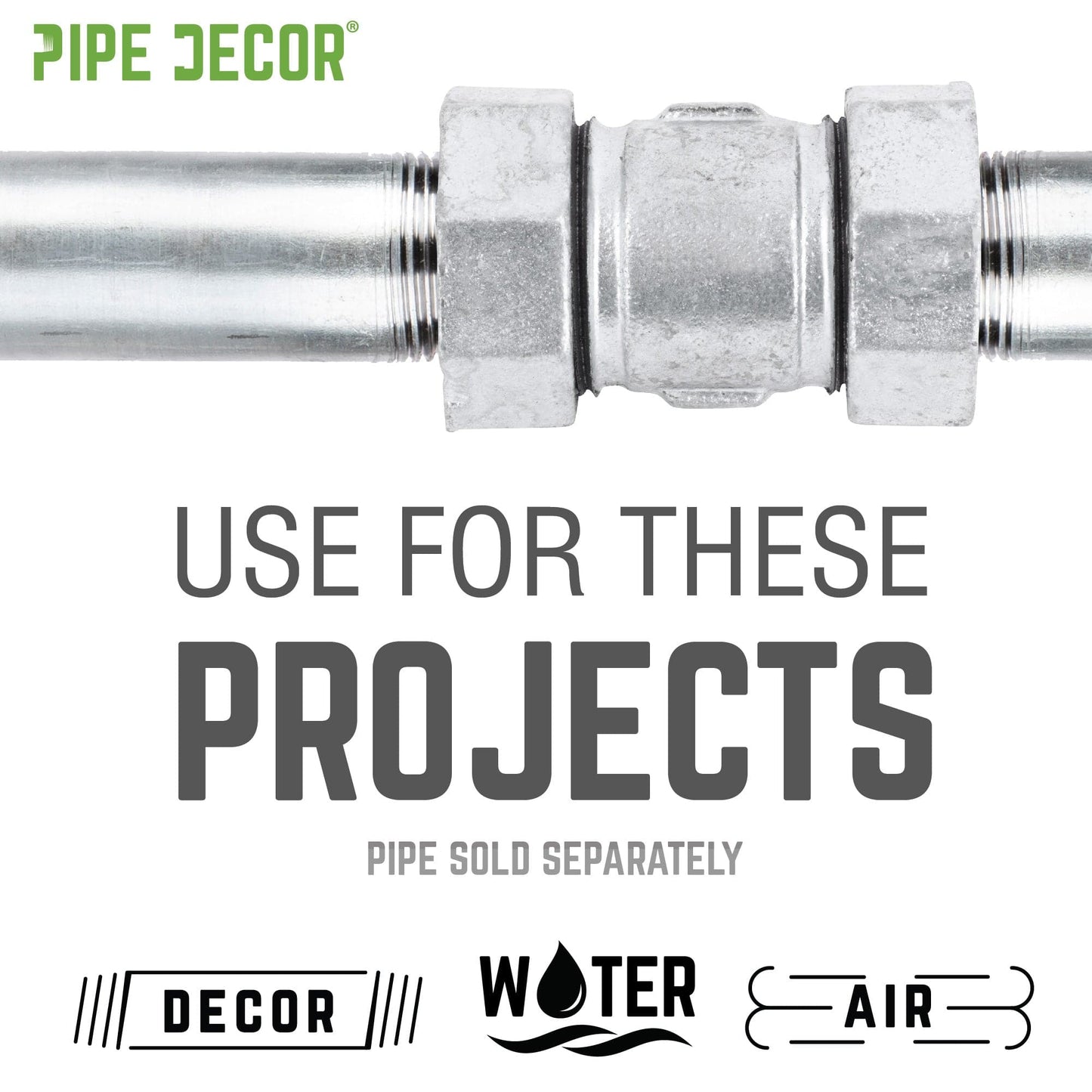 1 1/4 in. Galvanized Iron Compression Coupling