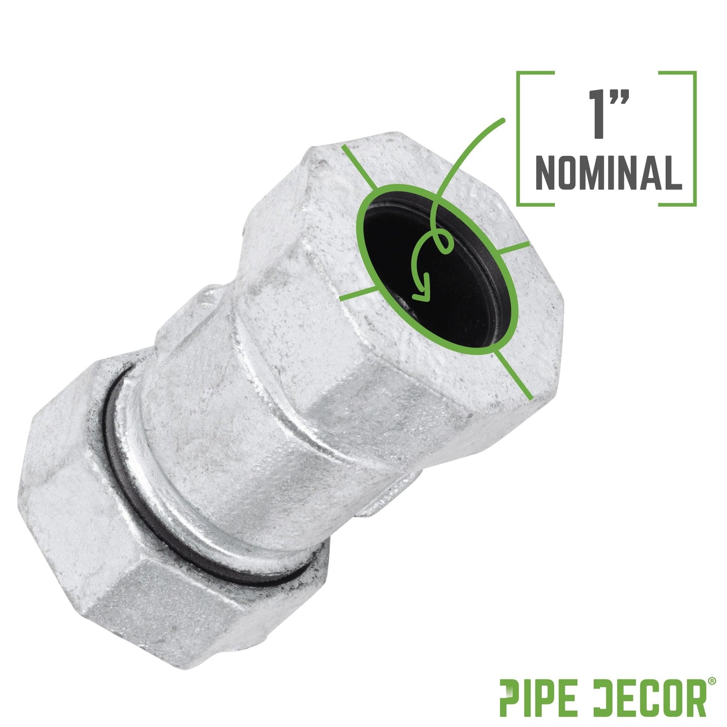 1 in. Galvanized Iron Compression Coupling