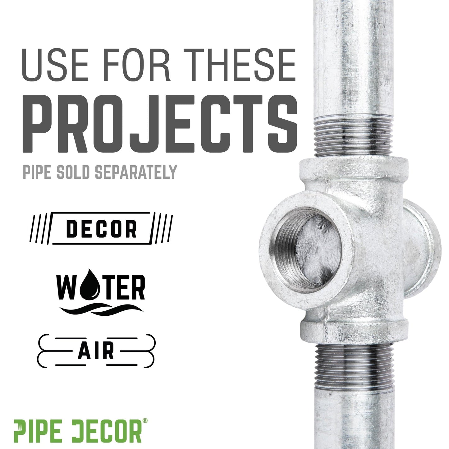 1 1/4 in. Galvanized Iron Cross